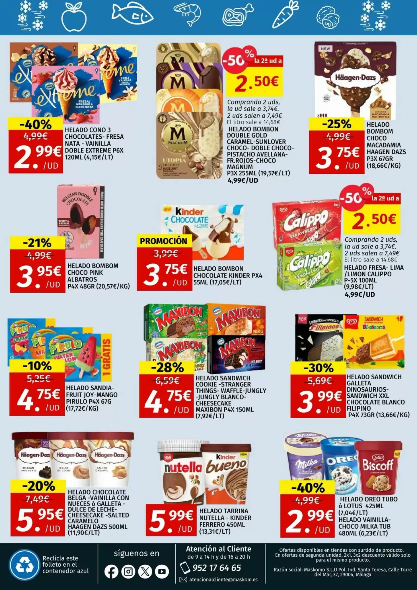 Folleto promocional de Maskom Supermercados válido desde el 31/07/2026 - Página 22.