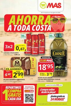 Folleto promocional de MAS válido desde el 31/07/2026