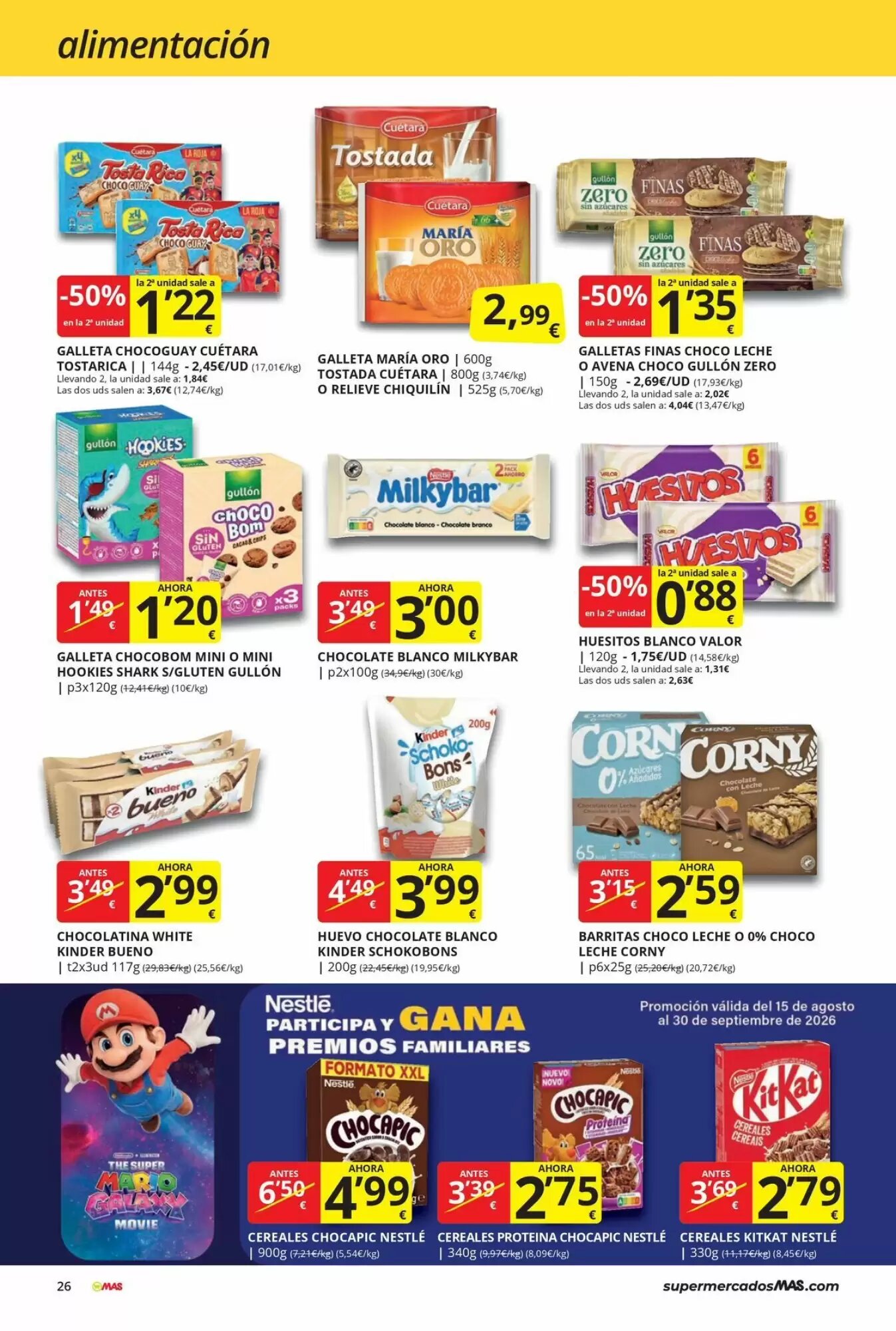 Folleto promocional de MAS válido desde el 31/07/2026 - Página 26.
