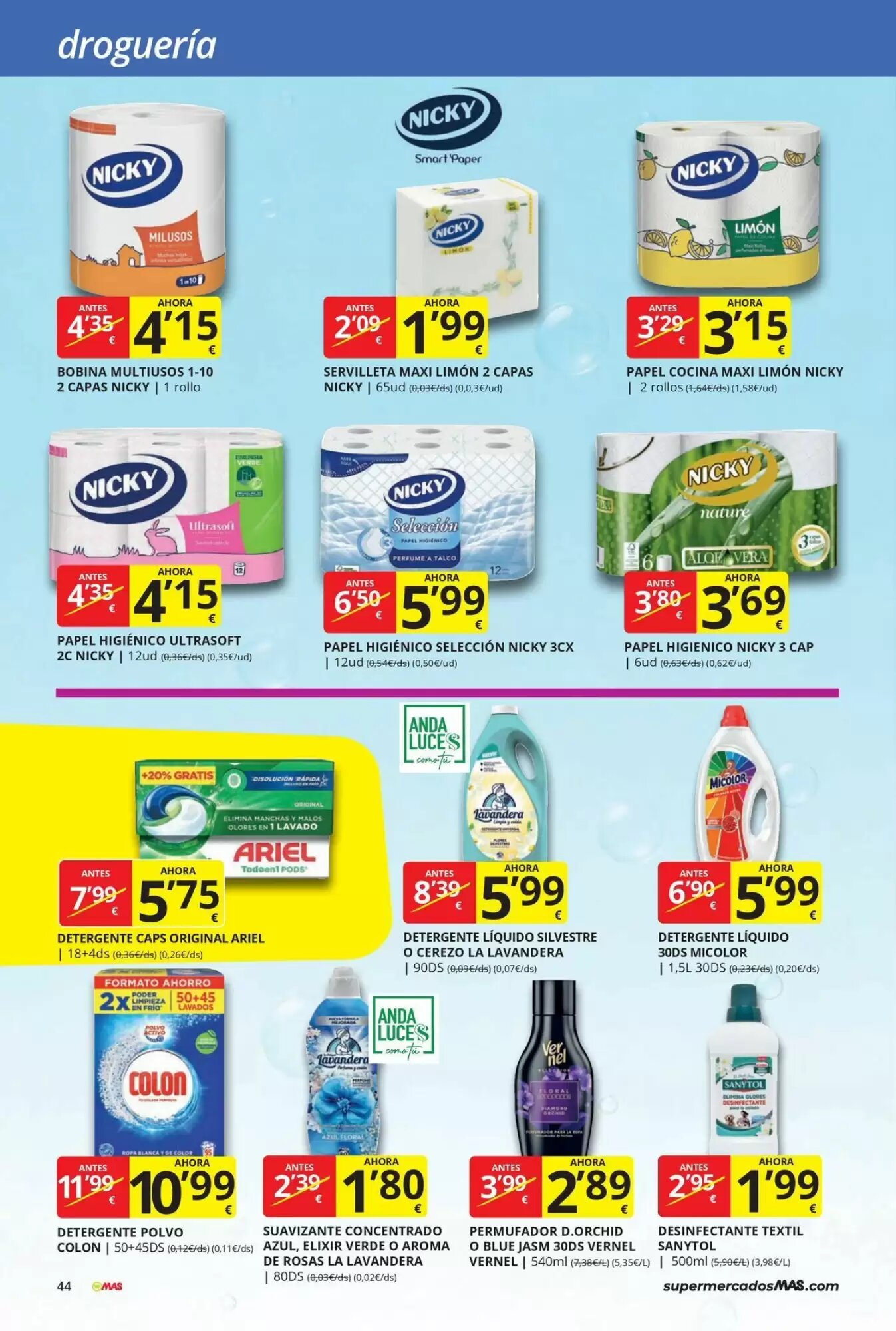 Folleto promocional de MAS válido desde el 31/07/2026 - Página 44.