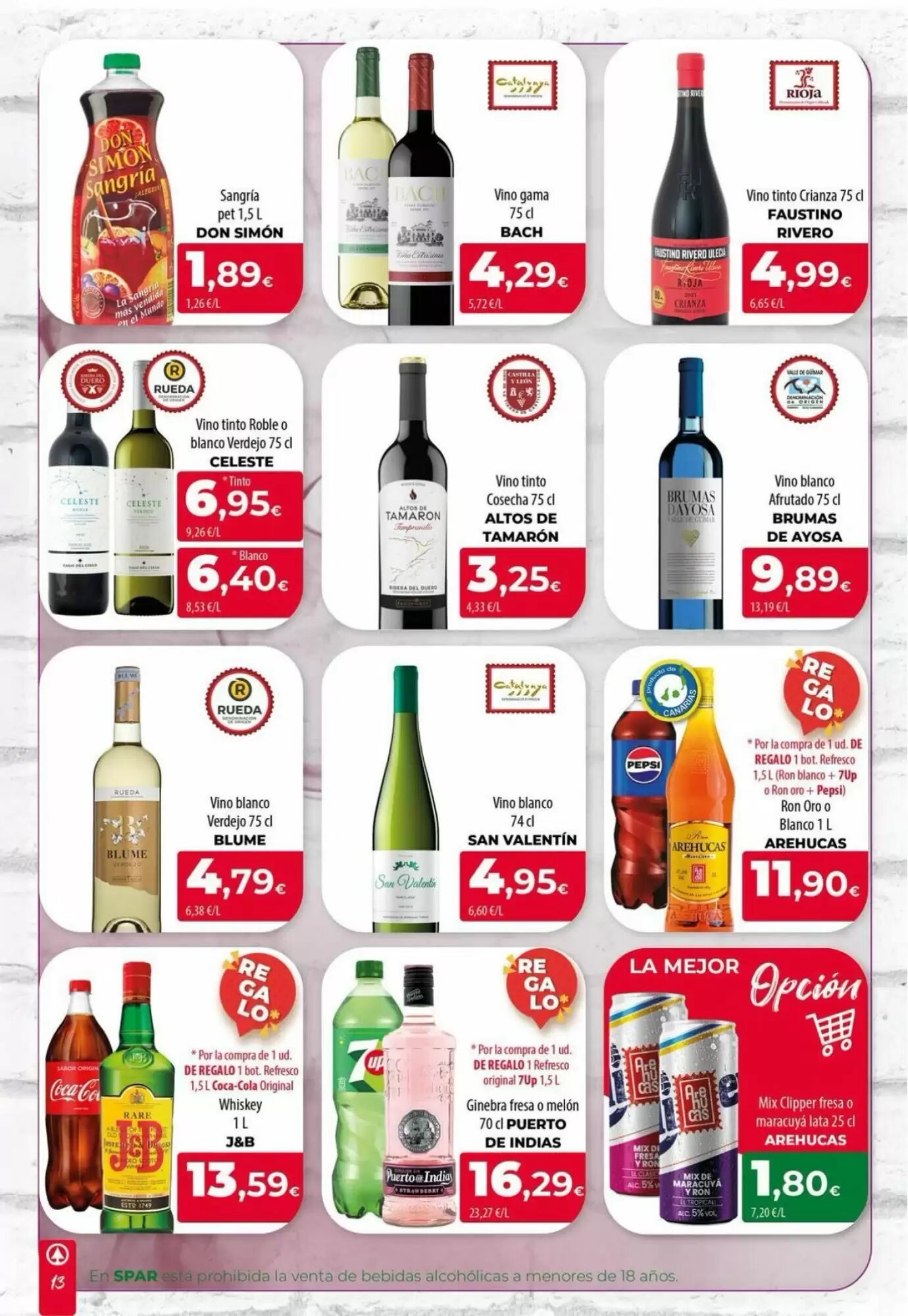 Folleto promocional de Spar La Palma válido desde el 31/07/2026 - Página 13.