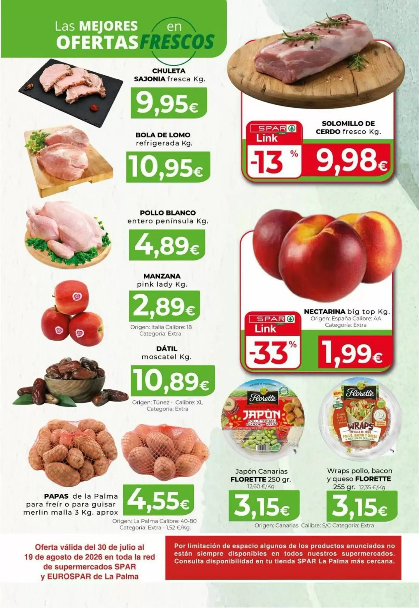 Folleto promocional de Spar La Palma válido desde el 31/07/2026 - Página 16.