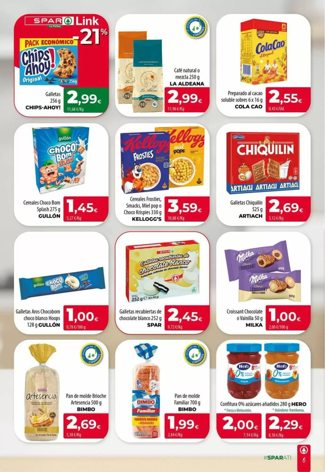 Folleto promocional de Spar La Palma válido desde el 31/07/2026 - Página 6.