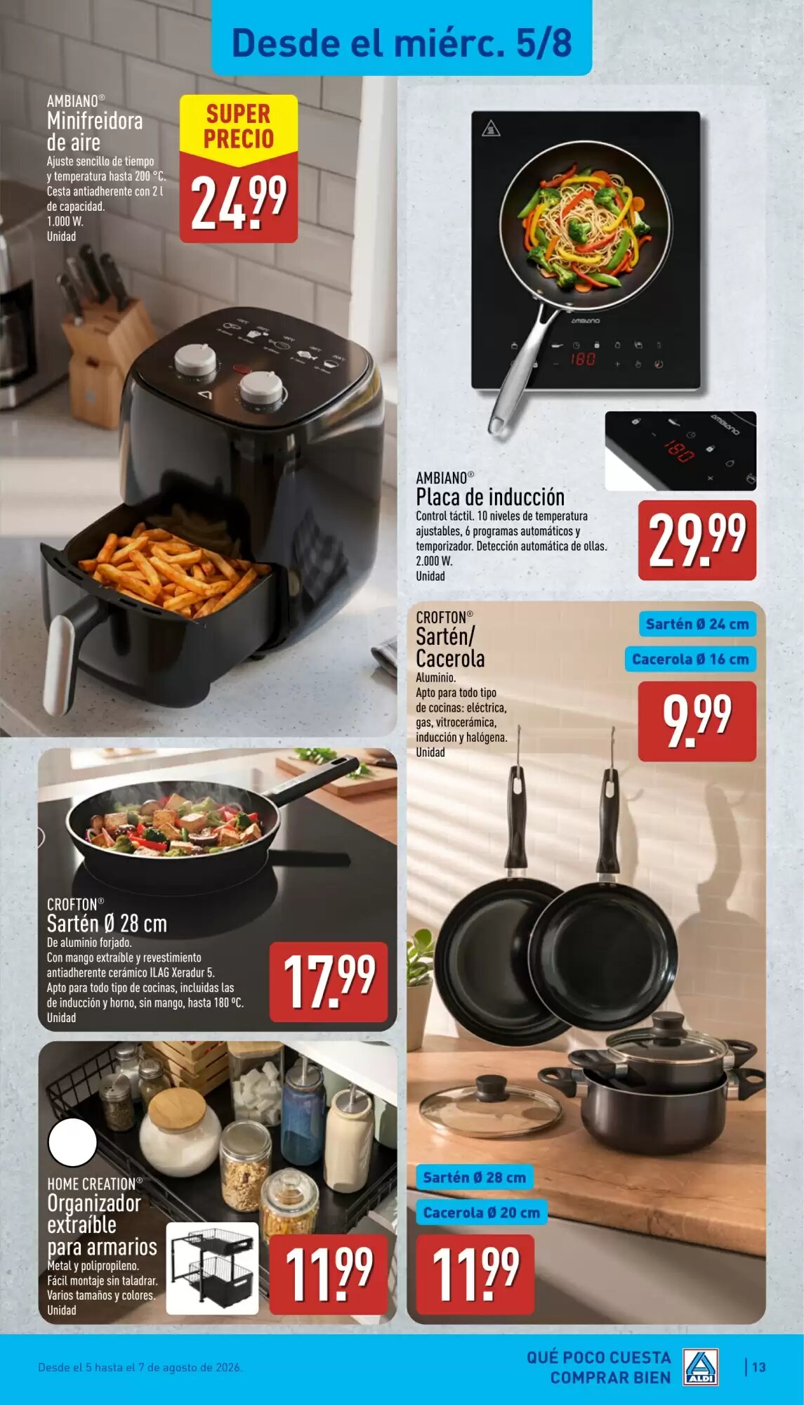 Folleto promocional de ALDI válido desde el 03/08/2026 - Página 13.