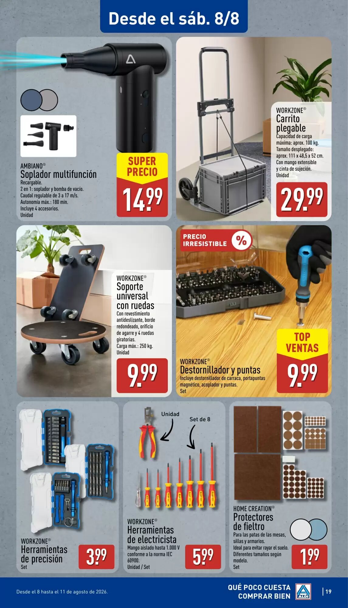Folleto promocional de ALDI válido desde el 03/08/2026 - Página 19.