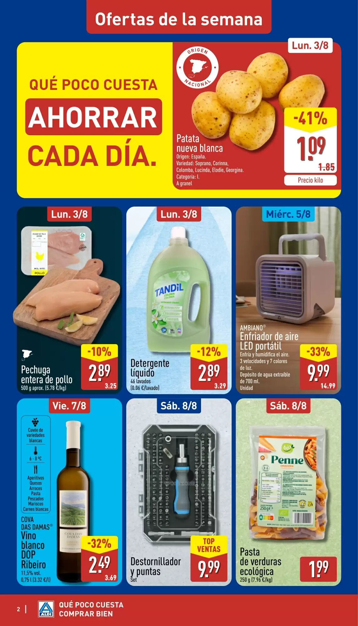 Folleto promocional de ALDI válido desde el 03/08/2026 - Página 2.