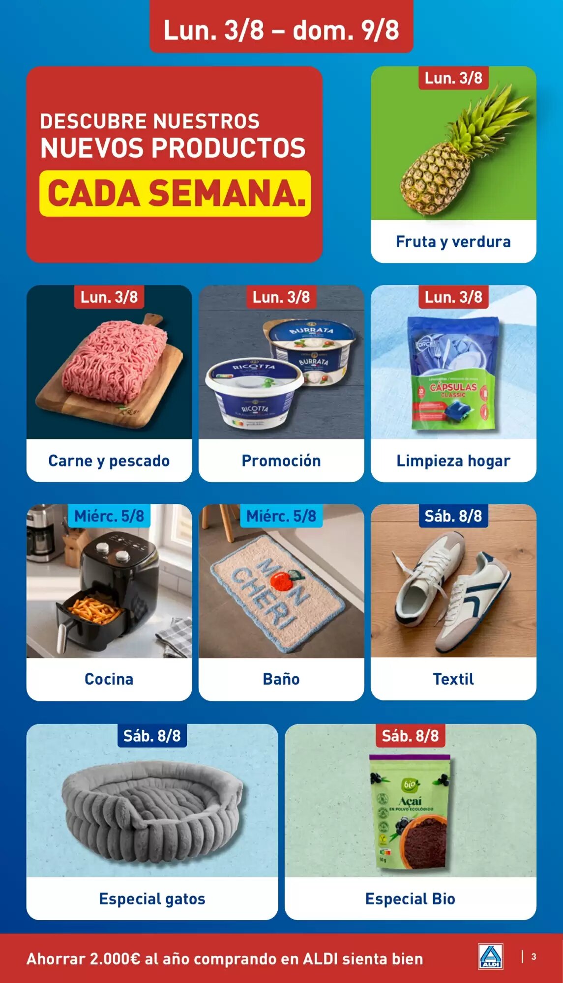 Folleto promocional de ALDI válido desde el 03/08/2026 - Página 3.