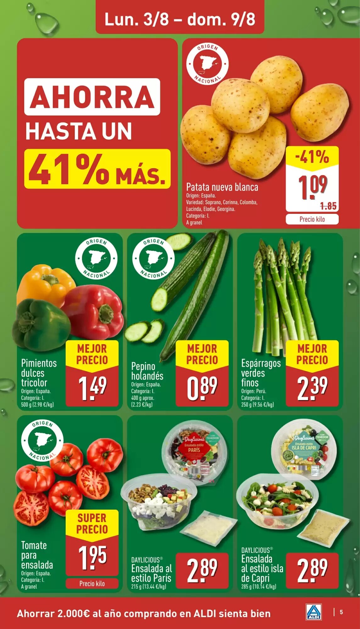 Folleto promocional de ALDI válido desde el 03/08/2026 - Página 5.