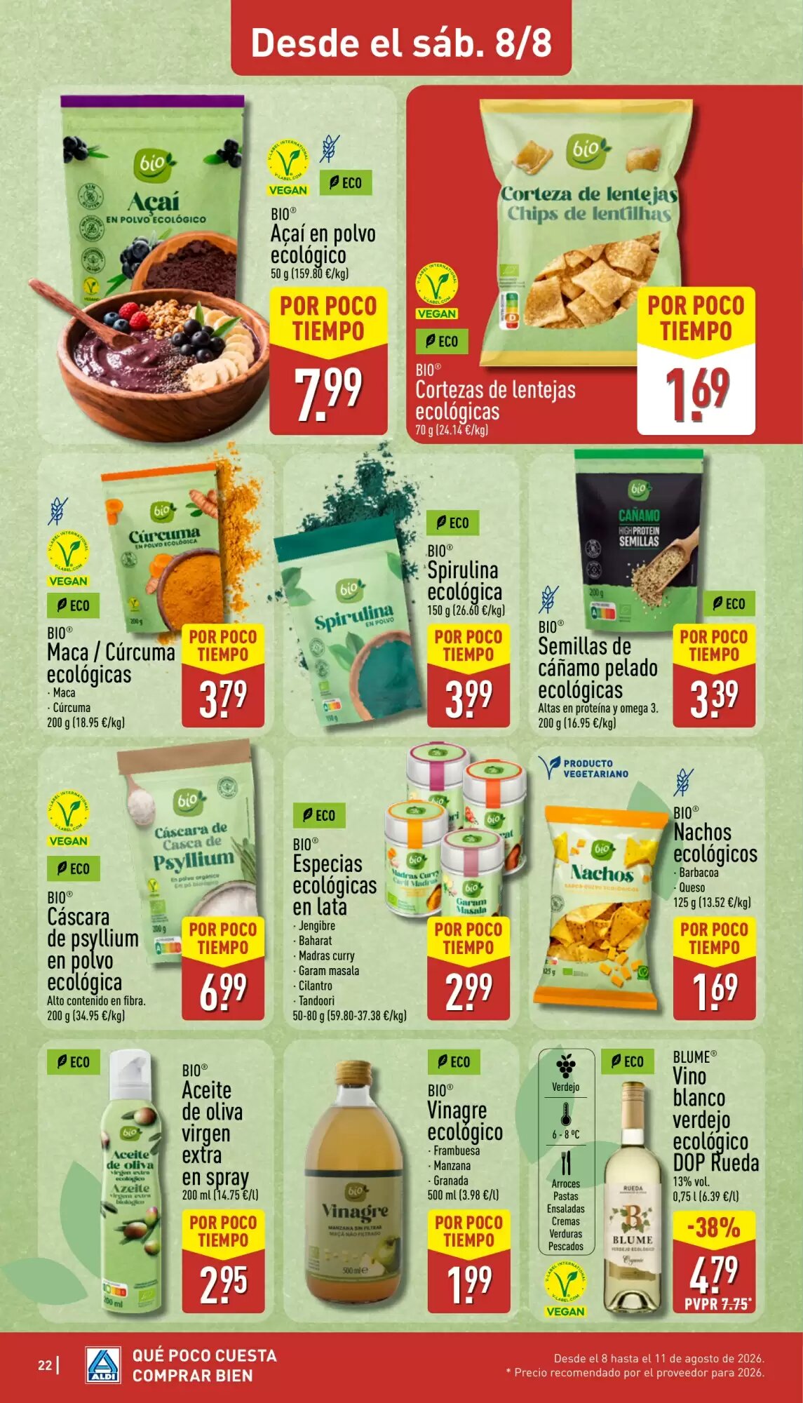 Folleto promocional de ALDI válido desde el 03/08/2026 - Página 22.
