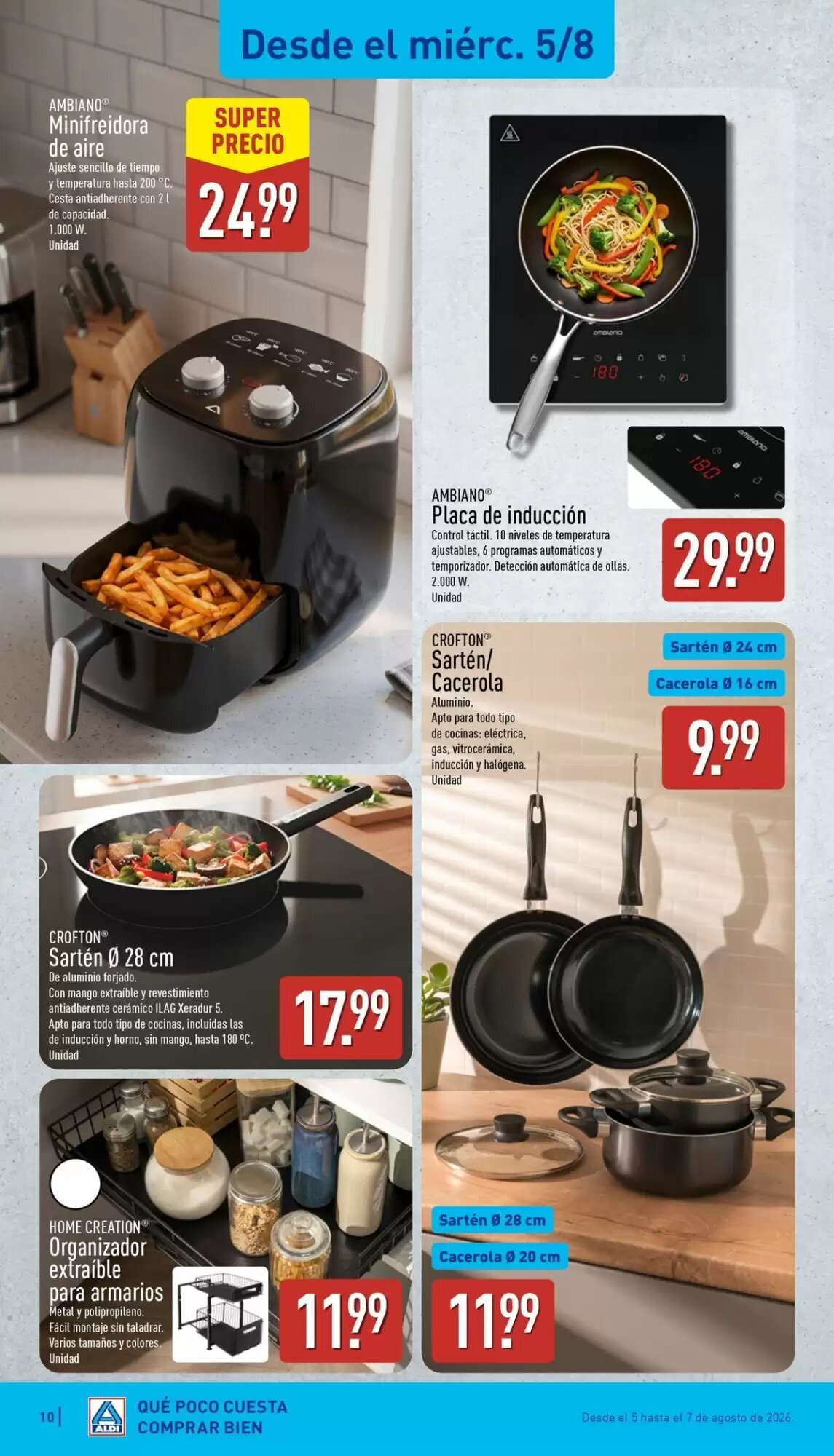 Folleto promocional de ALDI válido desde el 03/08/2026 - Página 10.