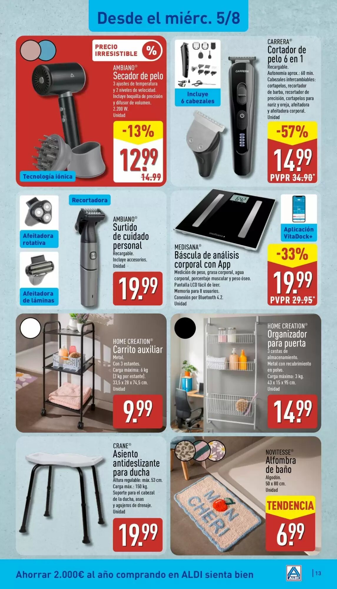 Folleto promocional de ALDI válido desde el 03/08/2026 - Página 13.