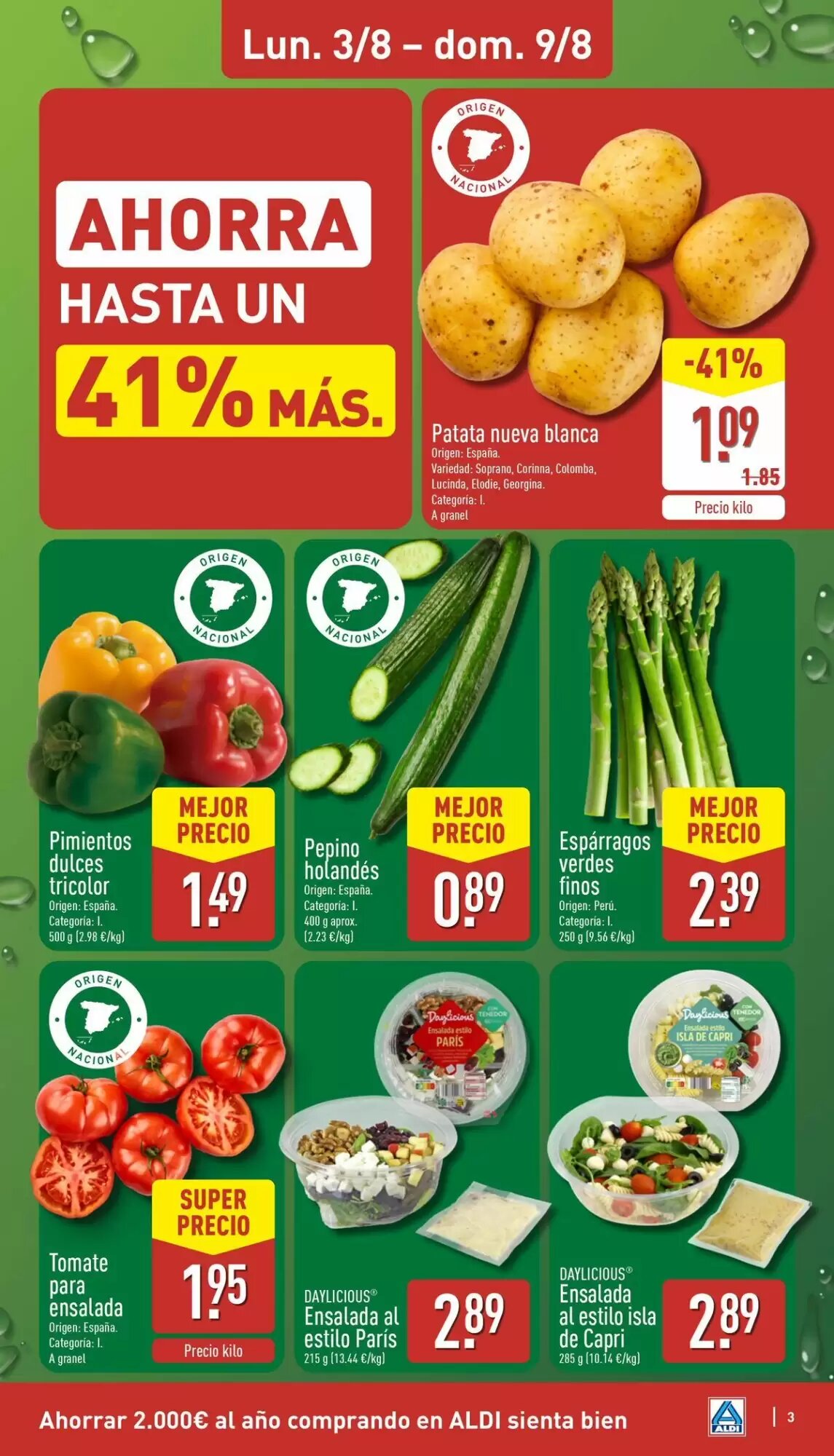 Folleto promocional de ALDI válido desde el 03/08/2026 - Página 3.