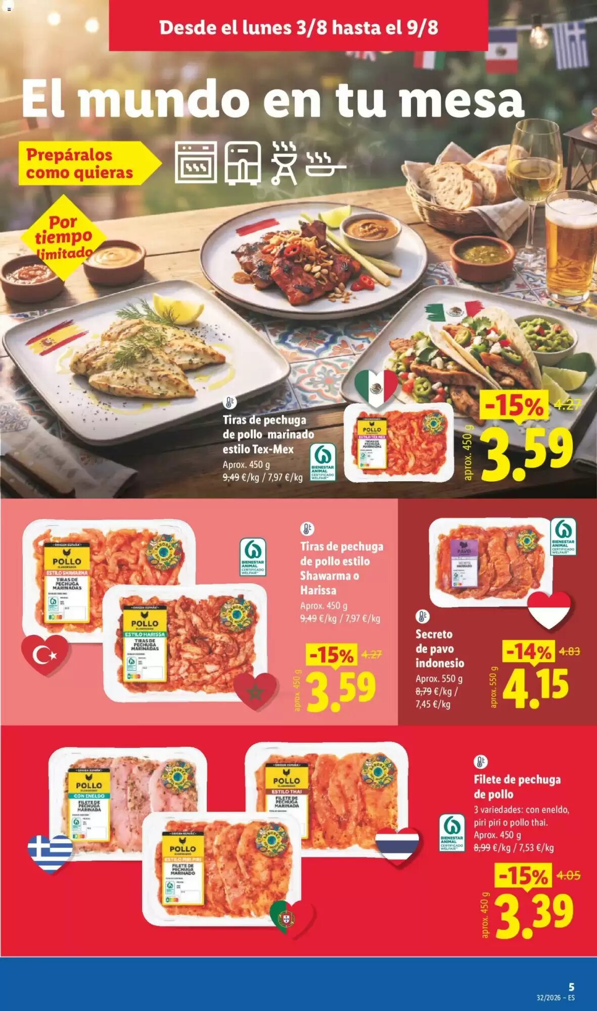 Folleto promocional de Lidl válido desde el 03/08/2026 - Página 15.