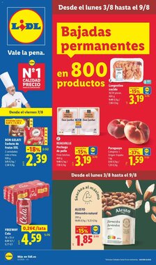 Folleto promocional de Lidl válido desde el 03/08/2026