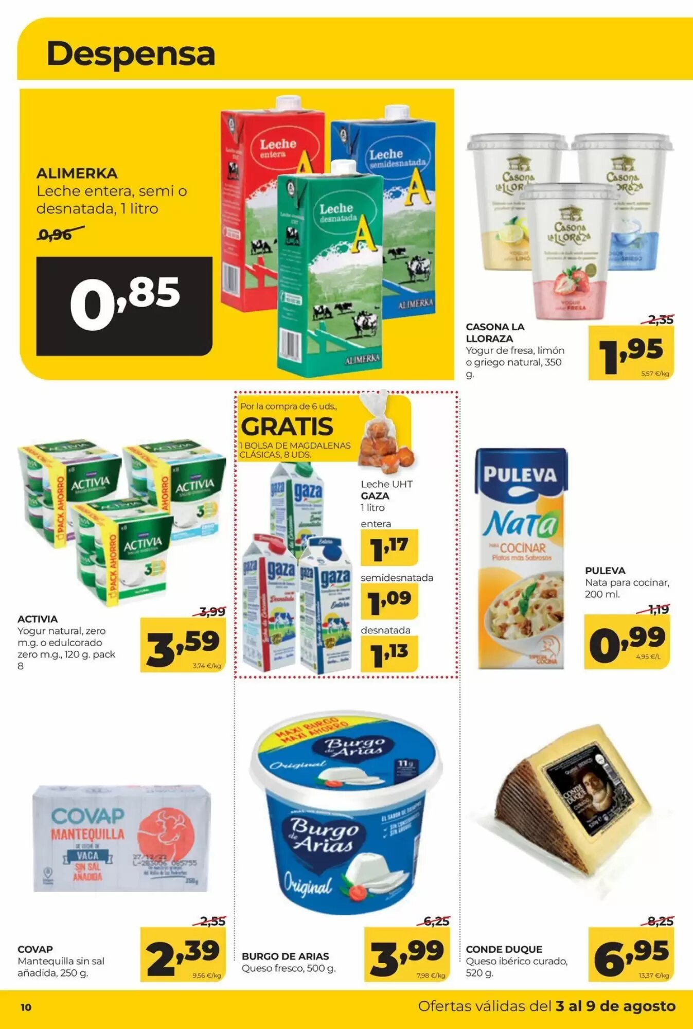 Folleto promocional de Alimerka válido desde el 03/08/2026 - Página 10.