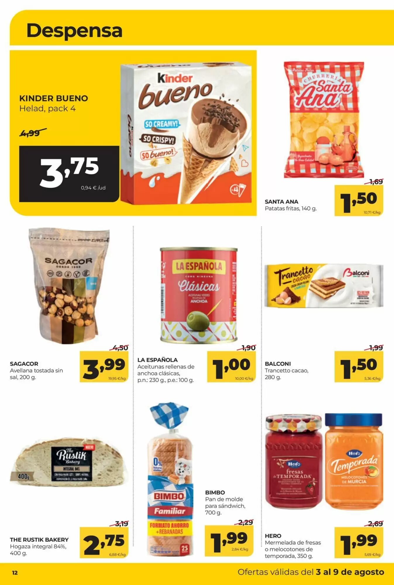 Folleto promocional de Alimerka válido desde el 03/08/2026 - Página 12.