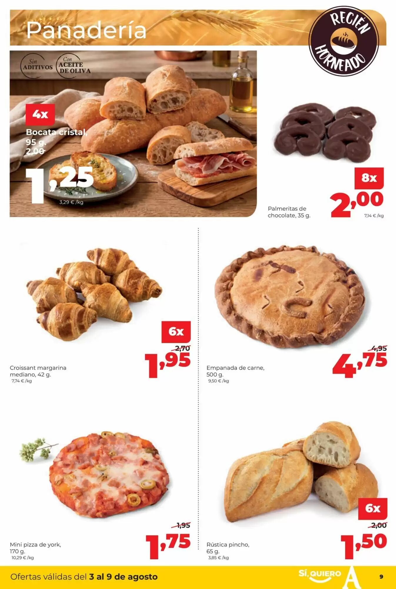 Folleto promocional de Alimerka válido desde el 03/08/2026 - Página 9.