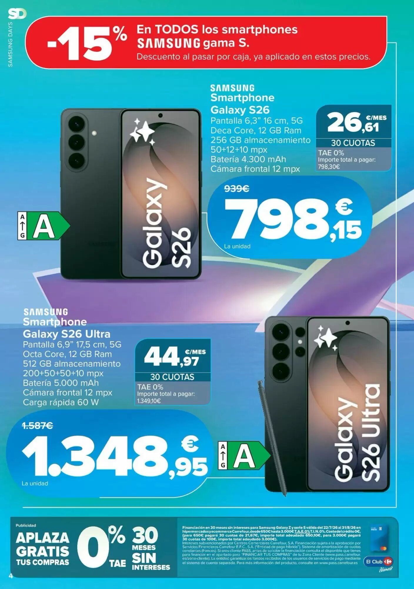 Folleto promocional de Carrefour válido desde el 03/08/2026 - Página 4.