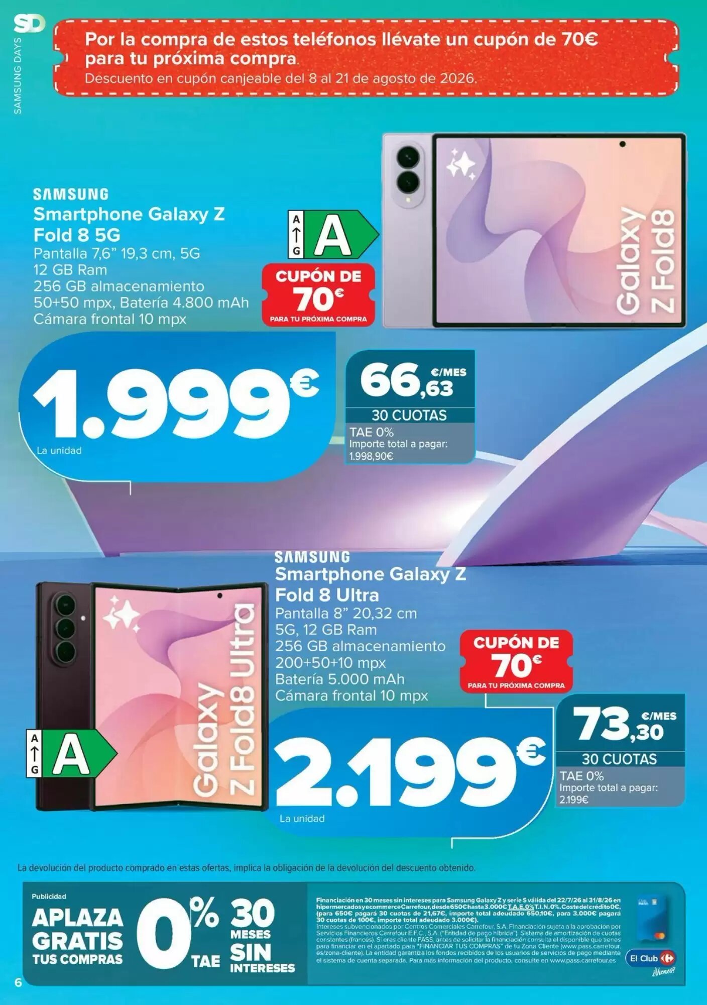 Folleto promocional de Carrefour válido desde el 03/08/2026 - Página 6.