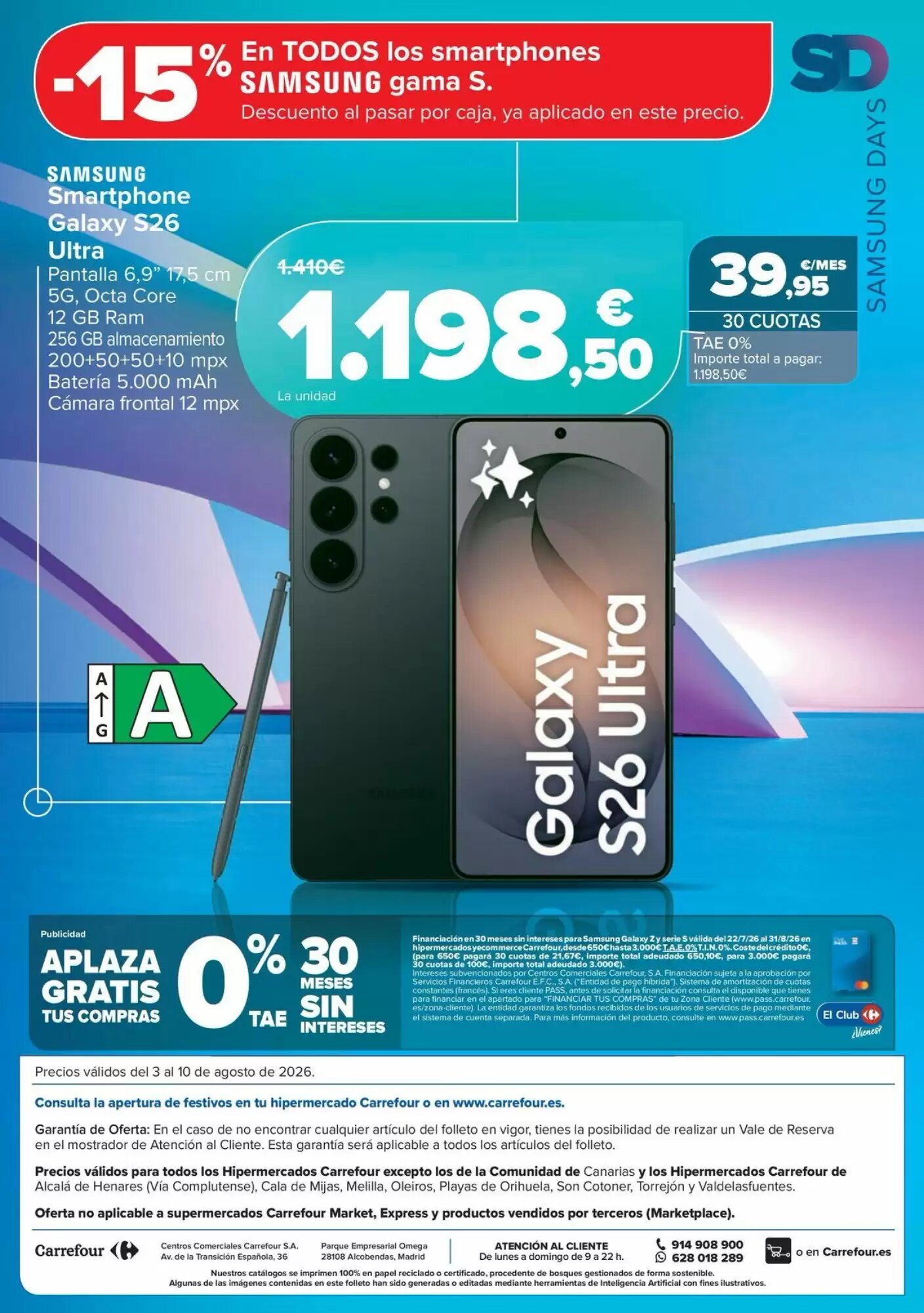 Folleto promocional de Carrefour válido desde el 03/08/2026 - Página 8.