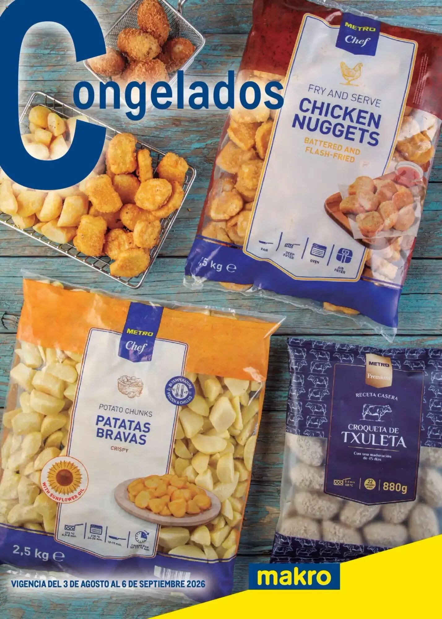 Folleto promocional de Makro válido desde el 03/08/2026 - Página 1.