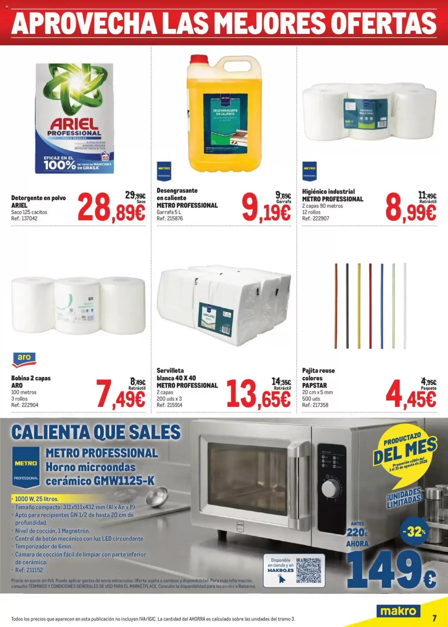Folleto promocional de Makro válido desde el 03/08/2026 - Página 7.