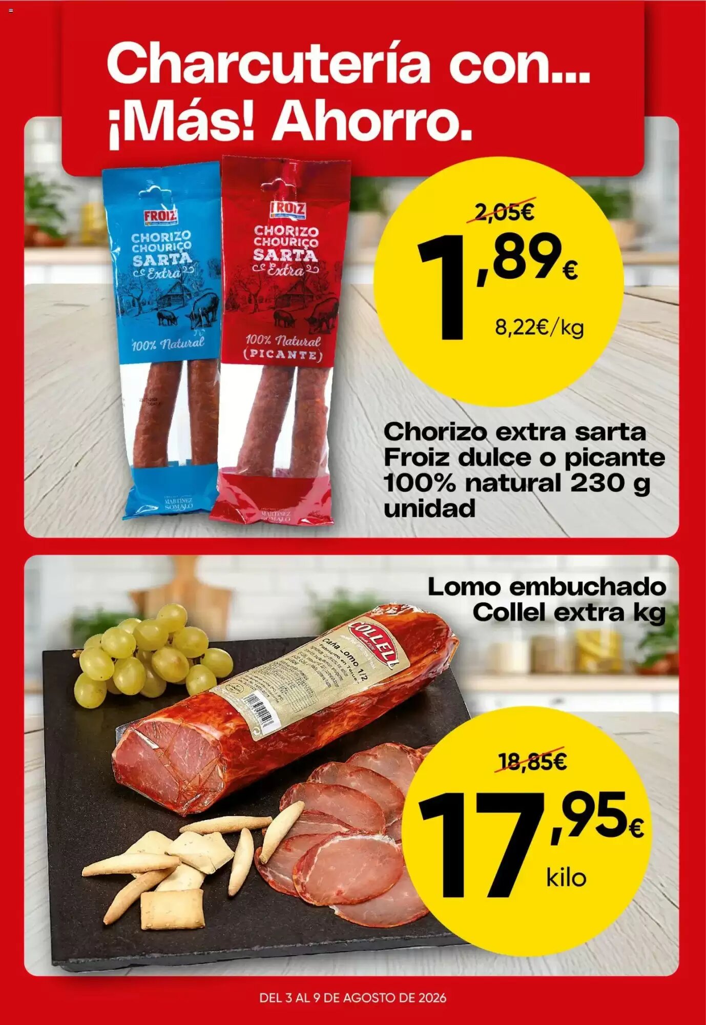 Folleto promocional de FROIZ válido desde el 03/08/2026 - Página 3.
