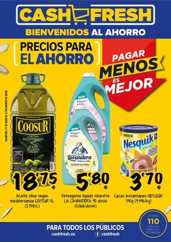 Folleto promocional de Cash Fresh válido desde el 03/08/2026