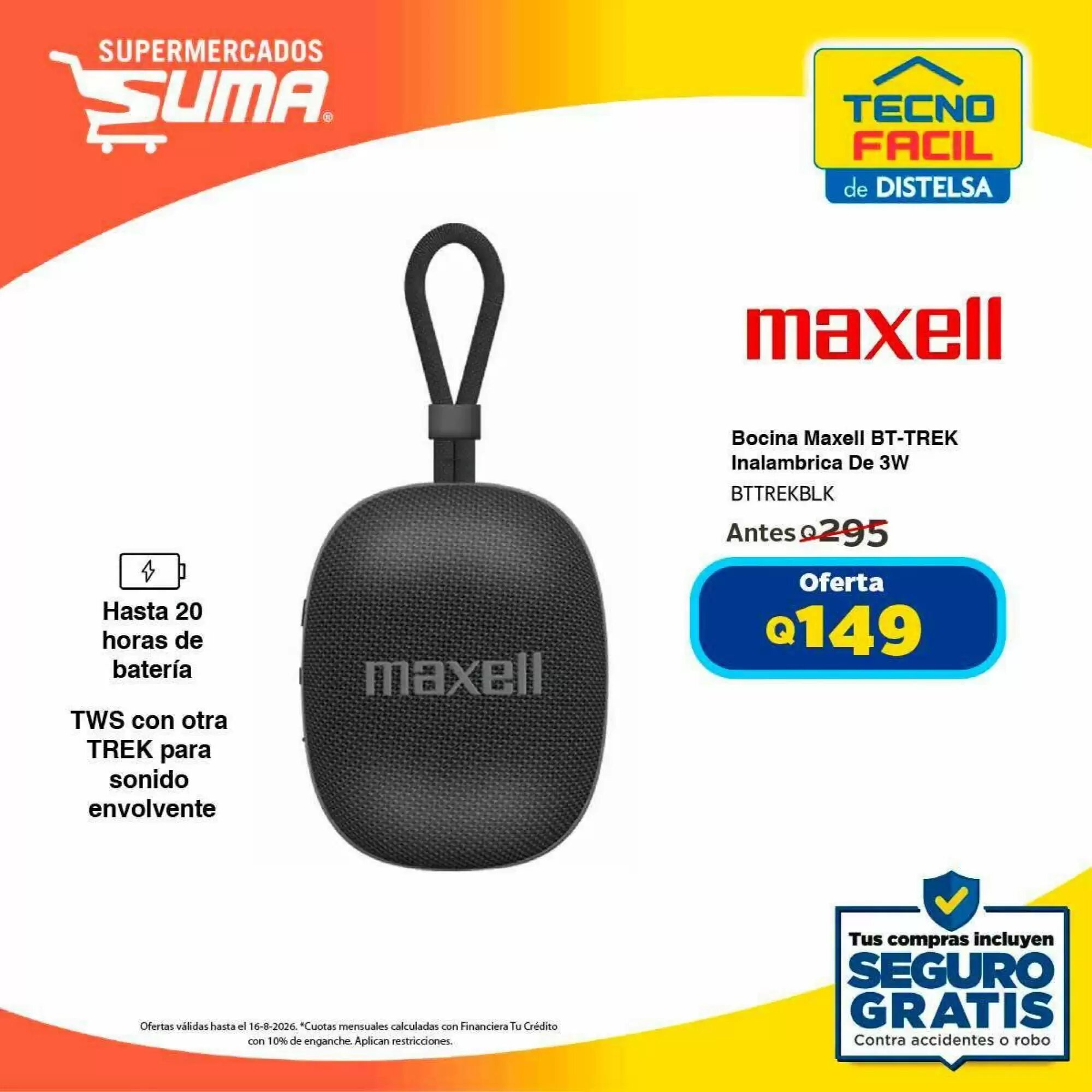 Folleto promocional de Suma Supermercados válido desde el 04/08/2026 - Página 1.
