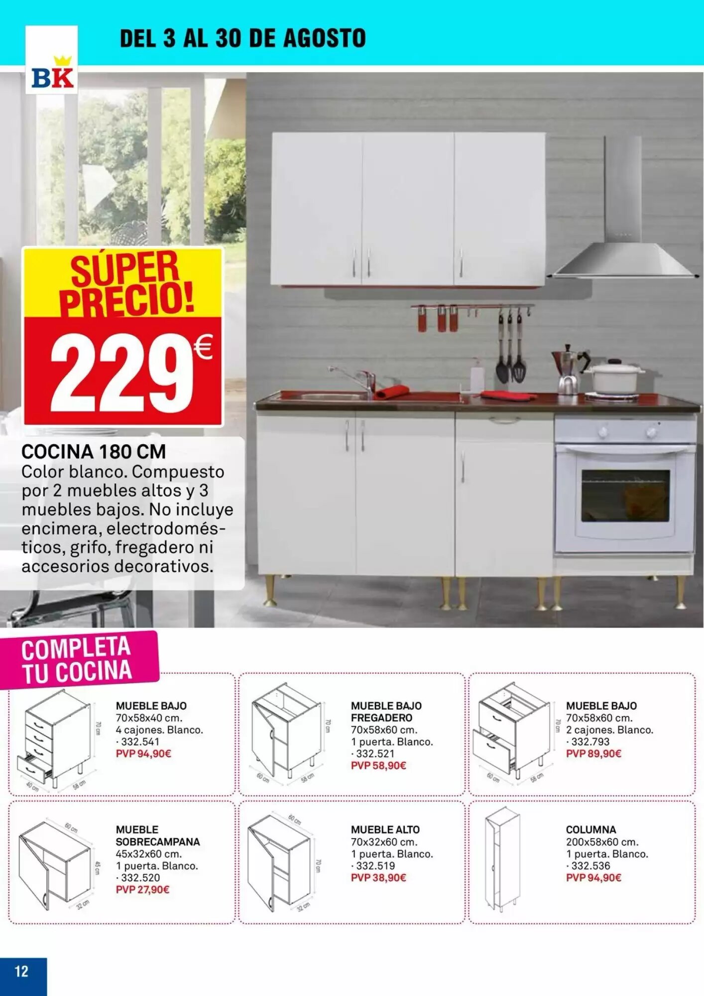 Folleto promocional de Bricoking válido desde el 04/08/2026 - Página 12.
