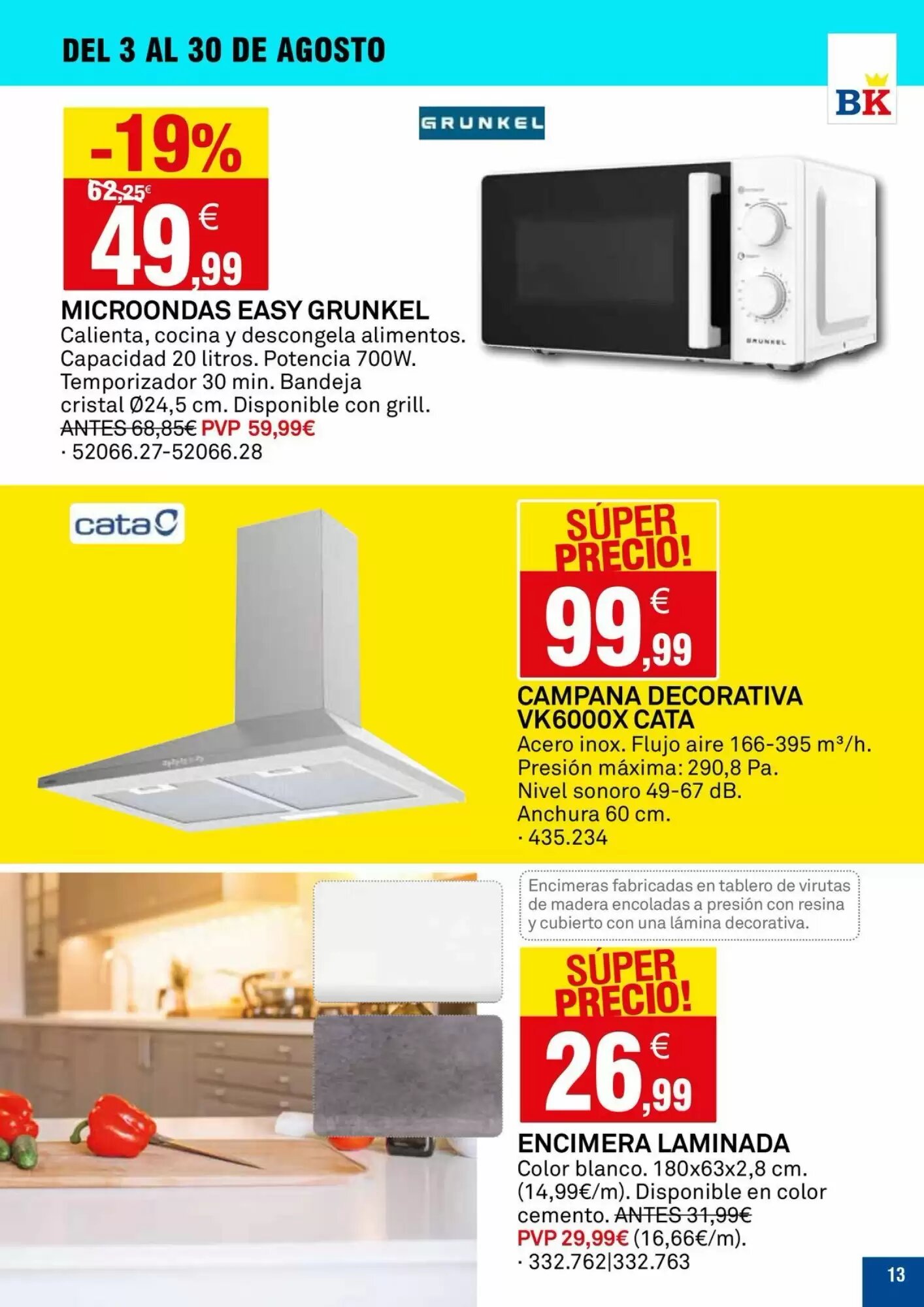 Folleto promocional de Bricoking válido desde el 04/08/2026 - Página 13.