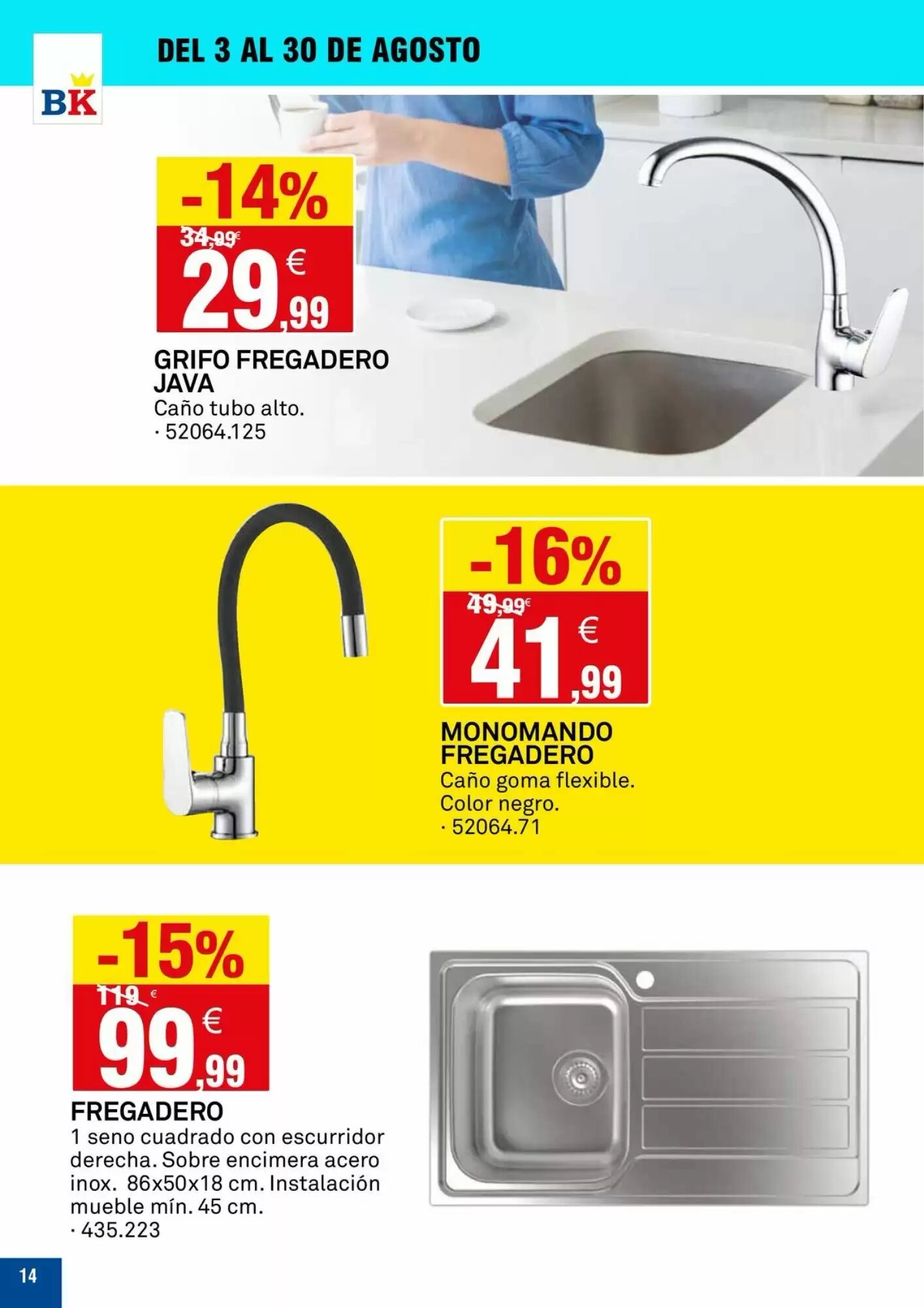 Folleto promocional de Bricoking válido desde el 04/08/2026 - Página 14.