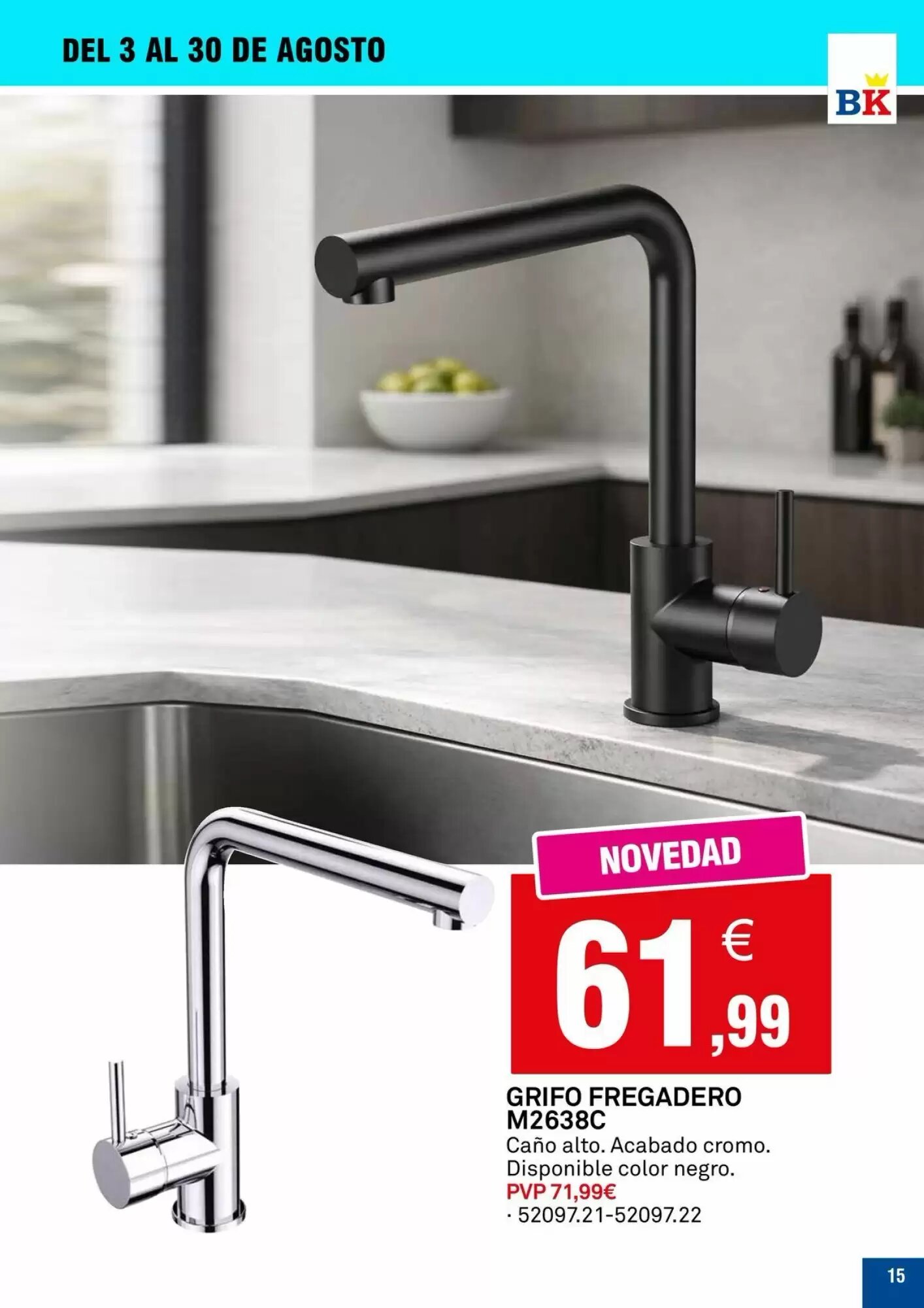 Folleto promocional de Bricoking válido desde el 04/08/2026 - Página 15.