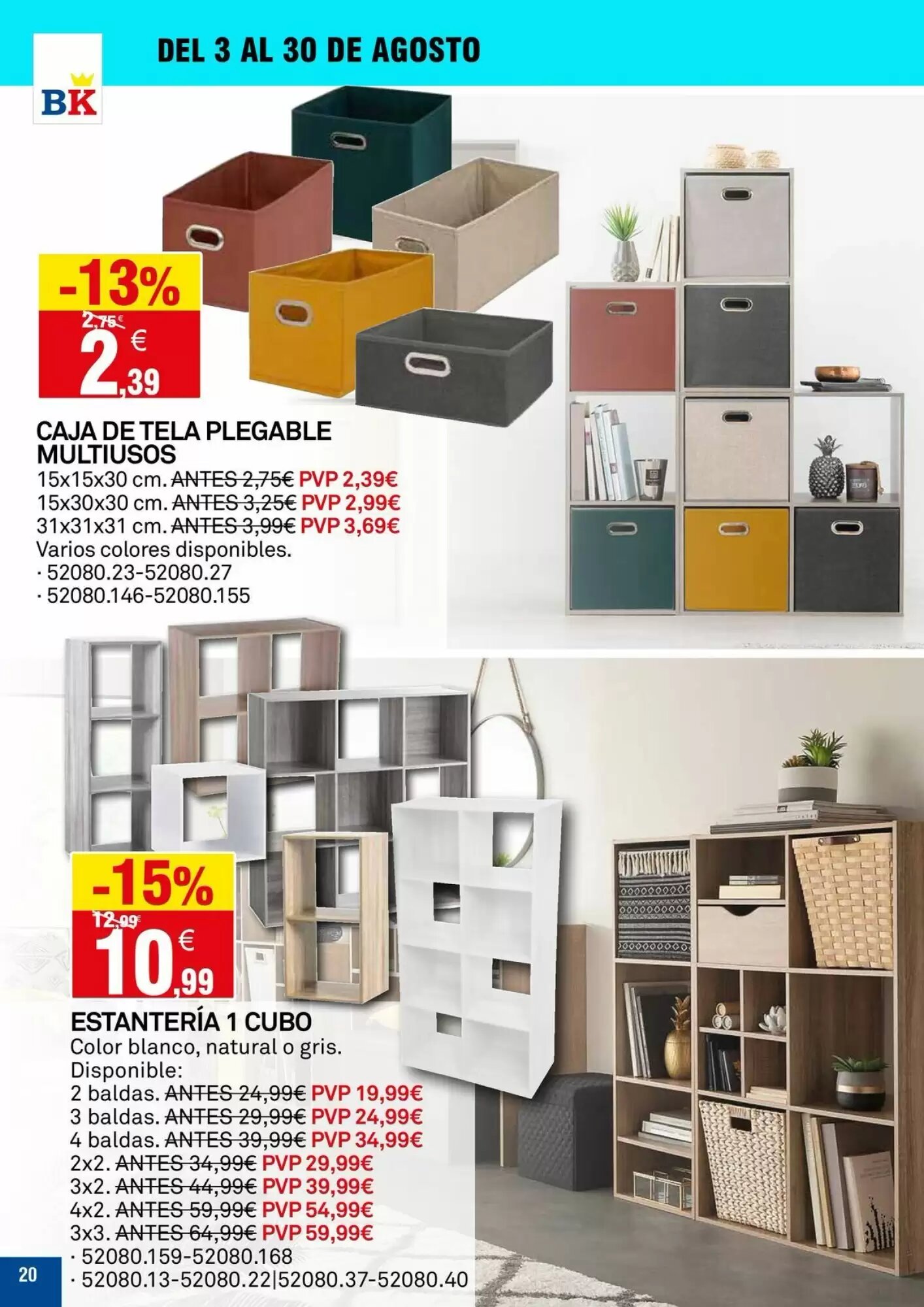 Folleto promocional de Bricoking válido desde el 04/08/2026 - Página 20.