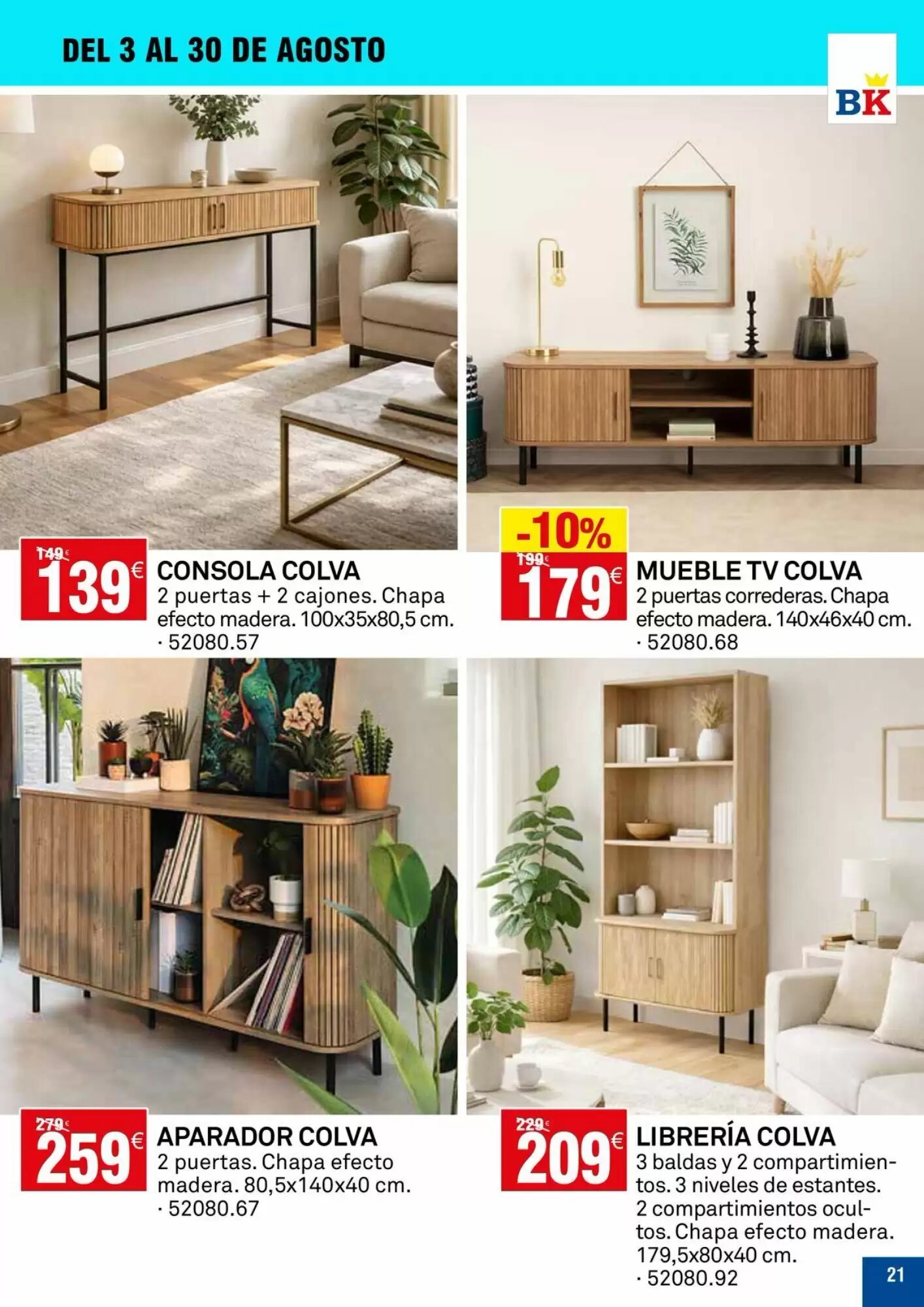 Folleto promocional de Bricoking válido desde el 04/08/2026 - Página 21.
