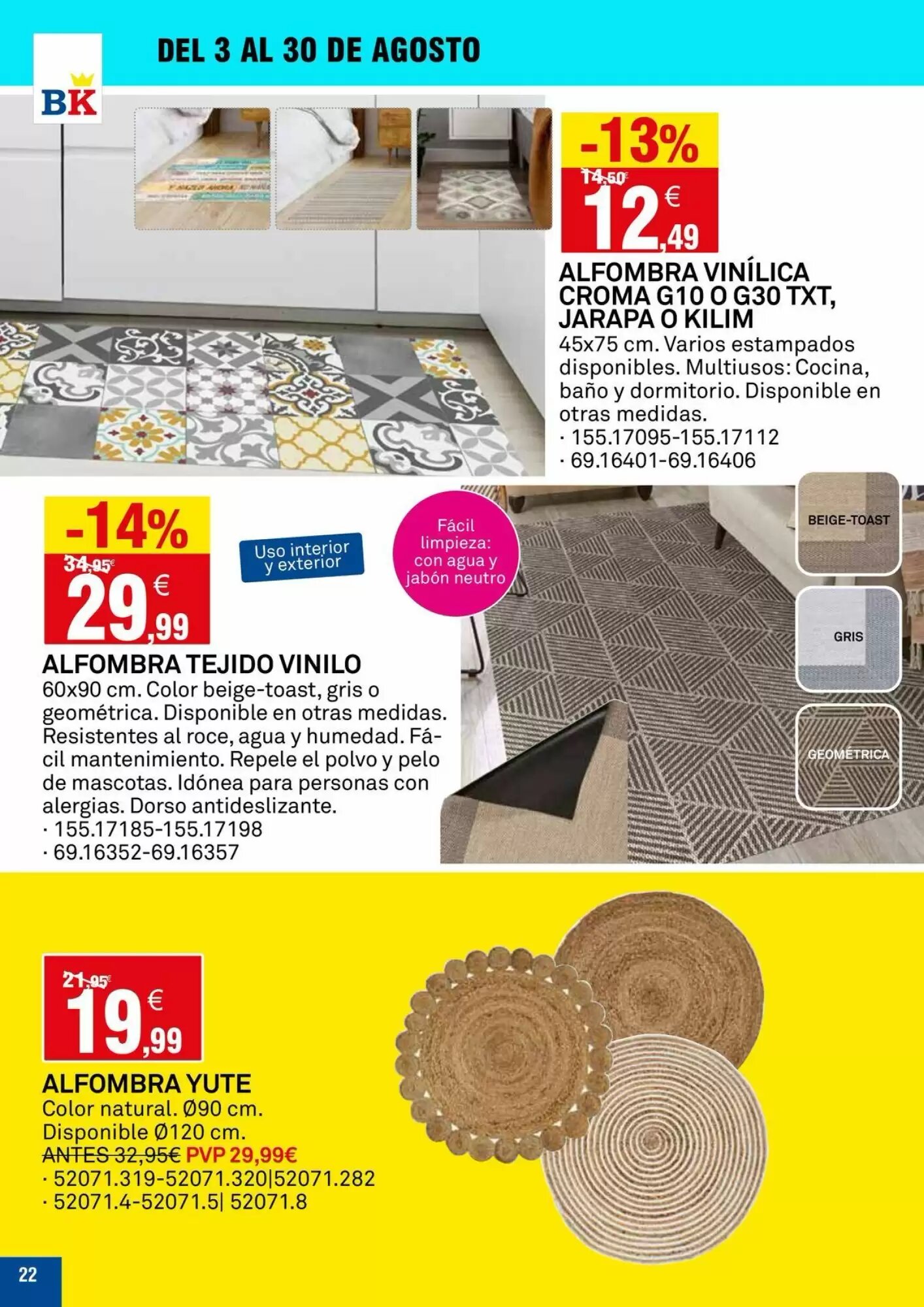 Folleto promocional de Bricoking válido desde el 04/08/2026 - Página 22.