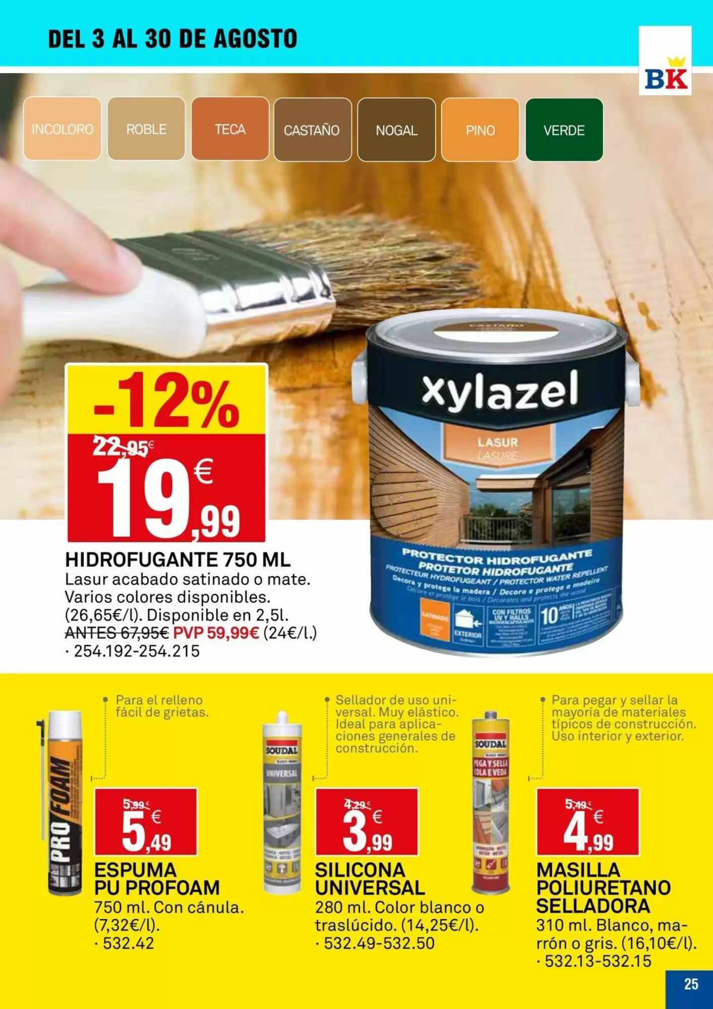 Folleto promocional de Bricoking válido desde el 04/08/2026 - Página 25.