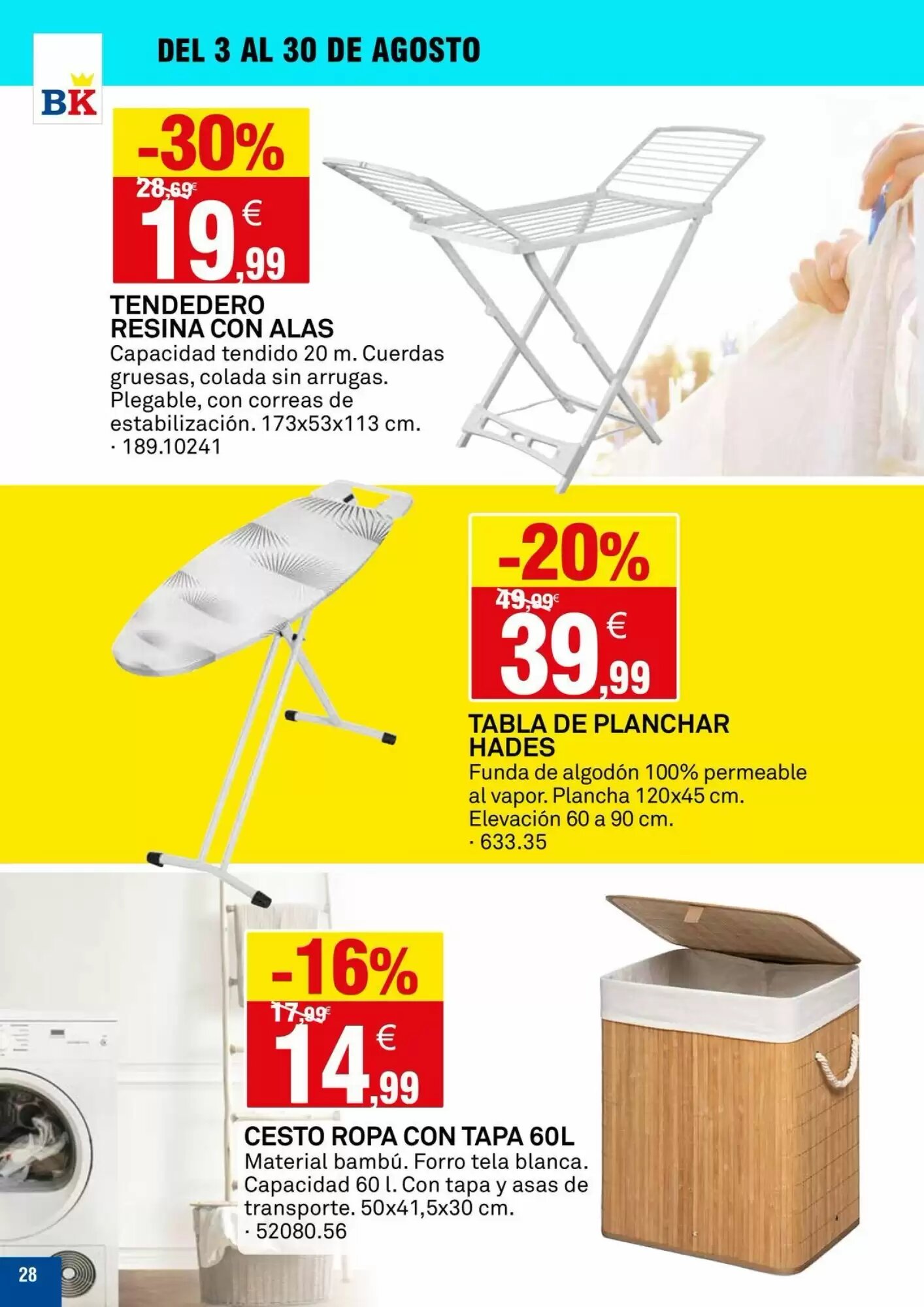 Folleto promocional de Bricoking válido desde el 04/08/2026 - Página 28.