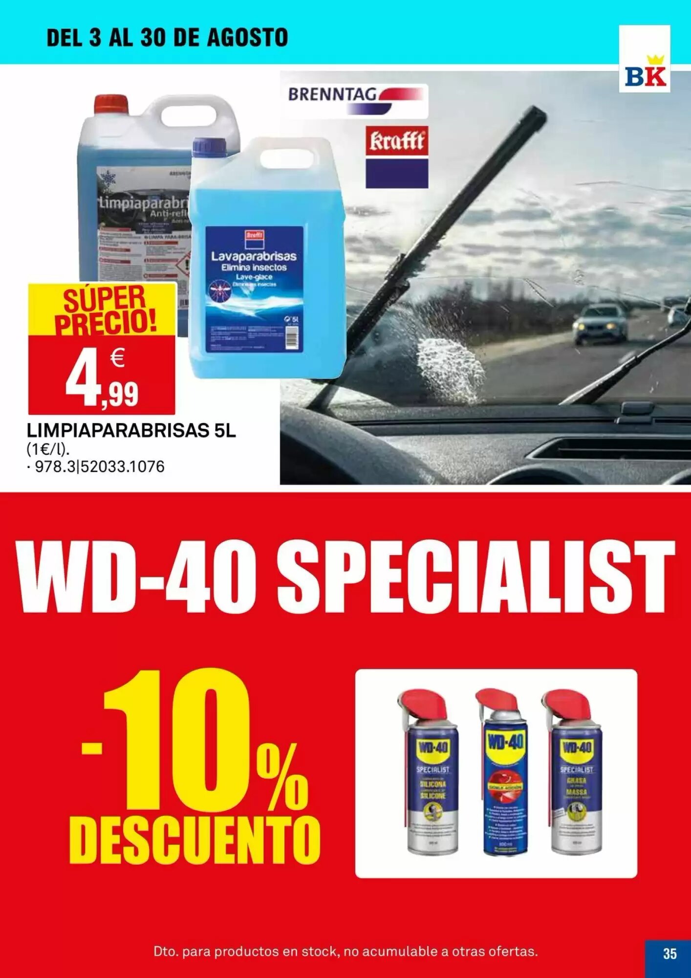 Folleto promocional de Bricoking válido desde el 04/08/2026 - Página 35.