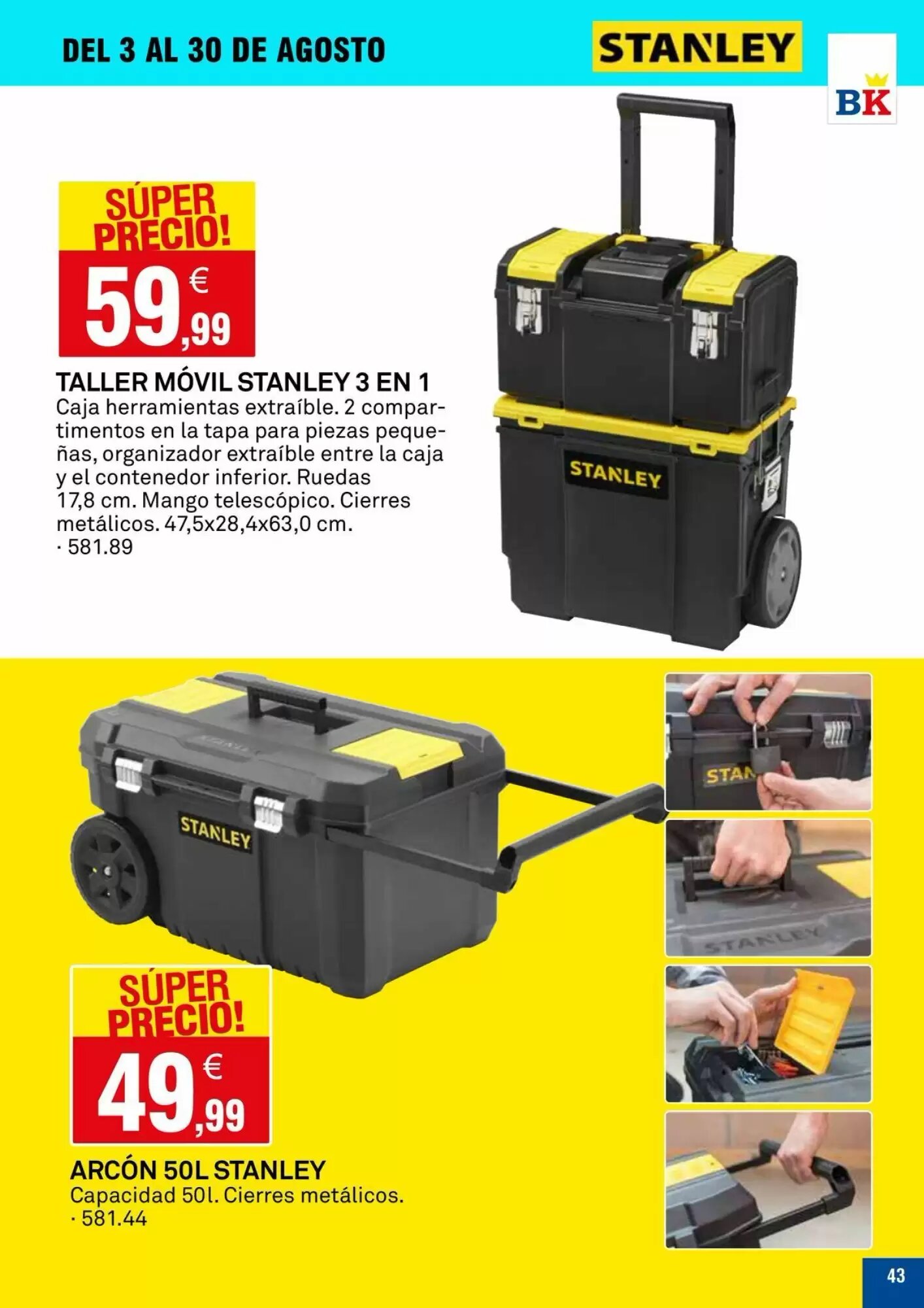 Folleto promocional de Bricoking válido desde el 04/08/2026 - Página 43.