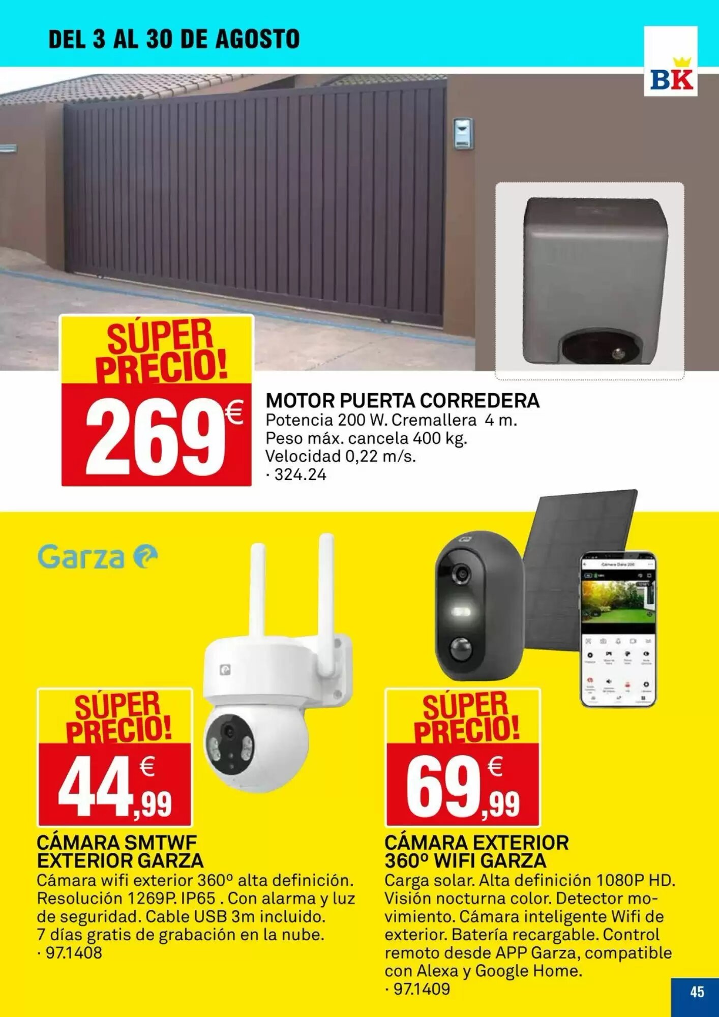 Folleto promocional de Bricoking válido desde el 04/08/2026 - Página 45.