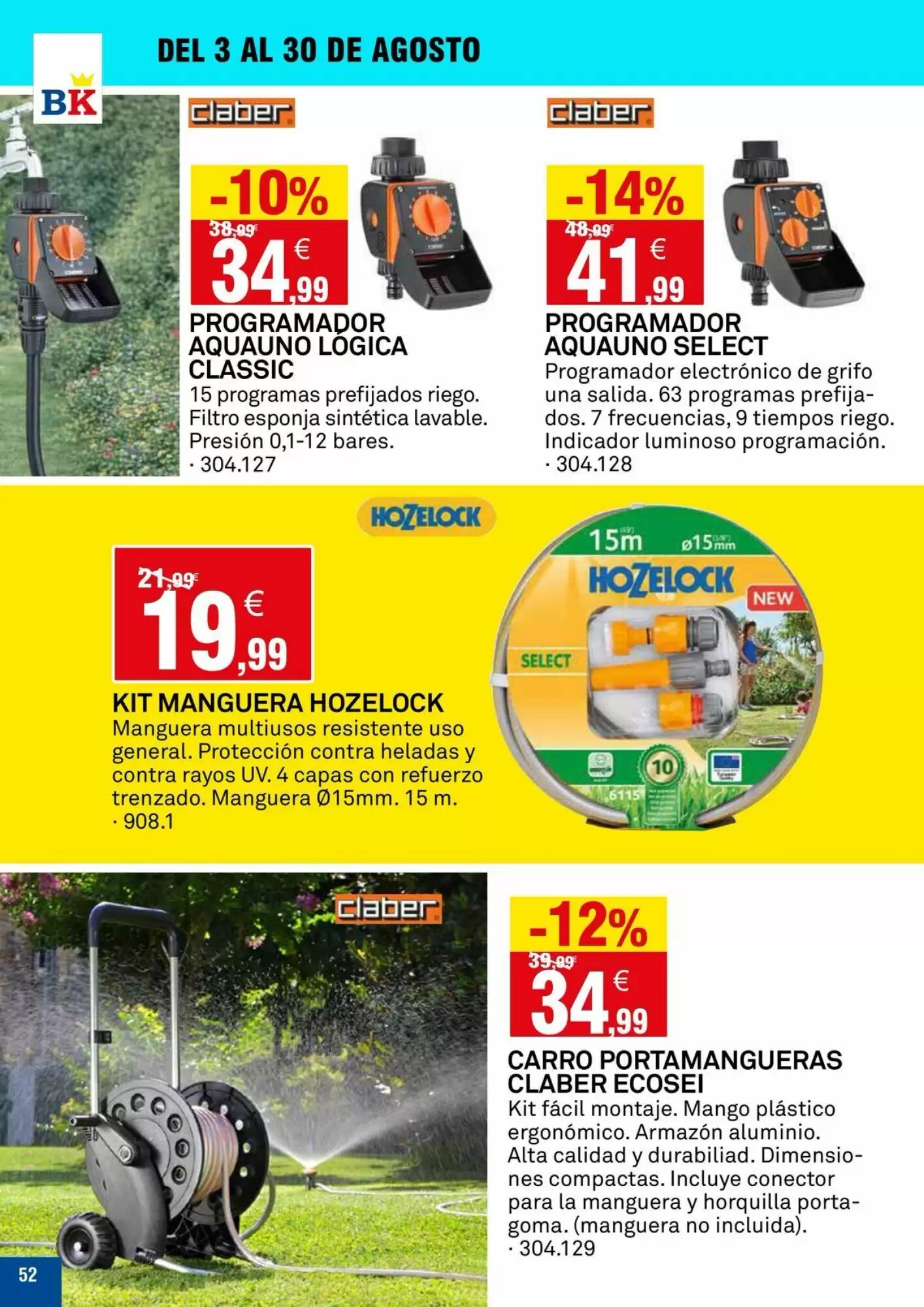 Folleto promocional de Bricoking válido desde el 04/08/2026 - Página 52.