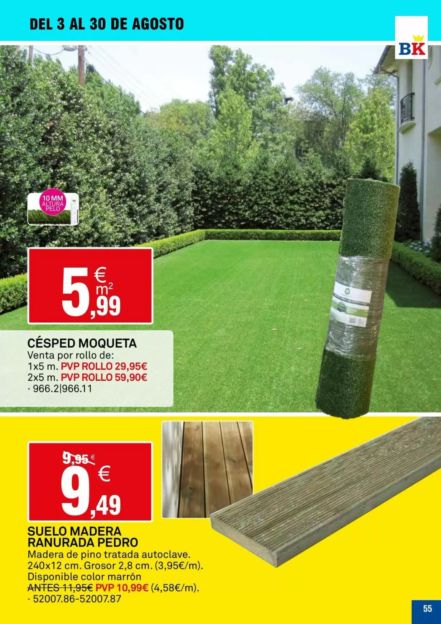 Folleto promocional de Bricoking válido desde el 04/08/2026 - Página 55.