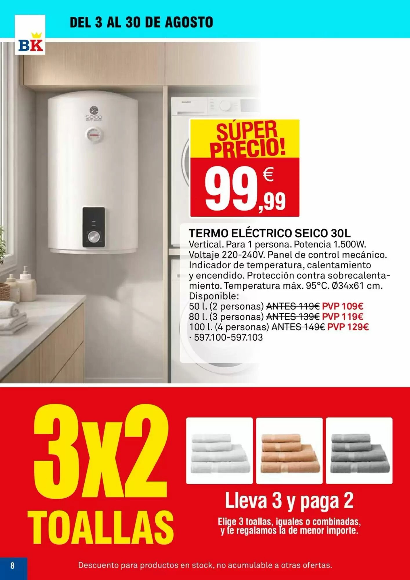 Folleto promocional de Bricoking válido desde el 04/08/2026 - Página 8.