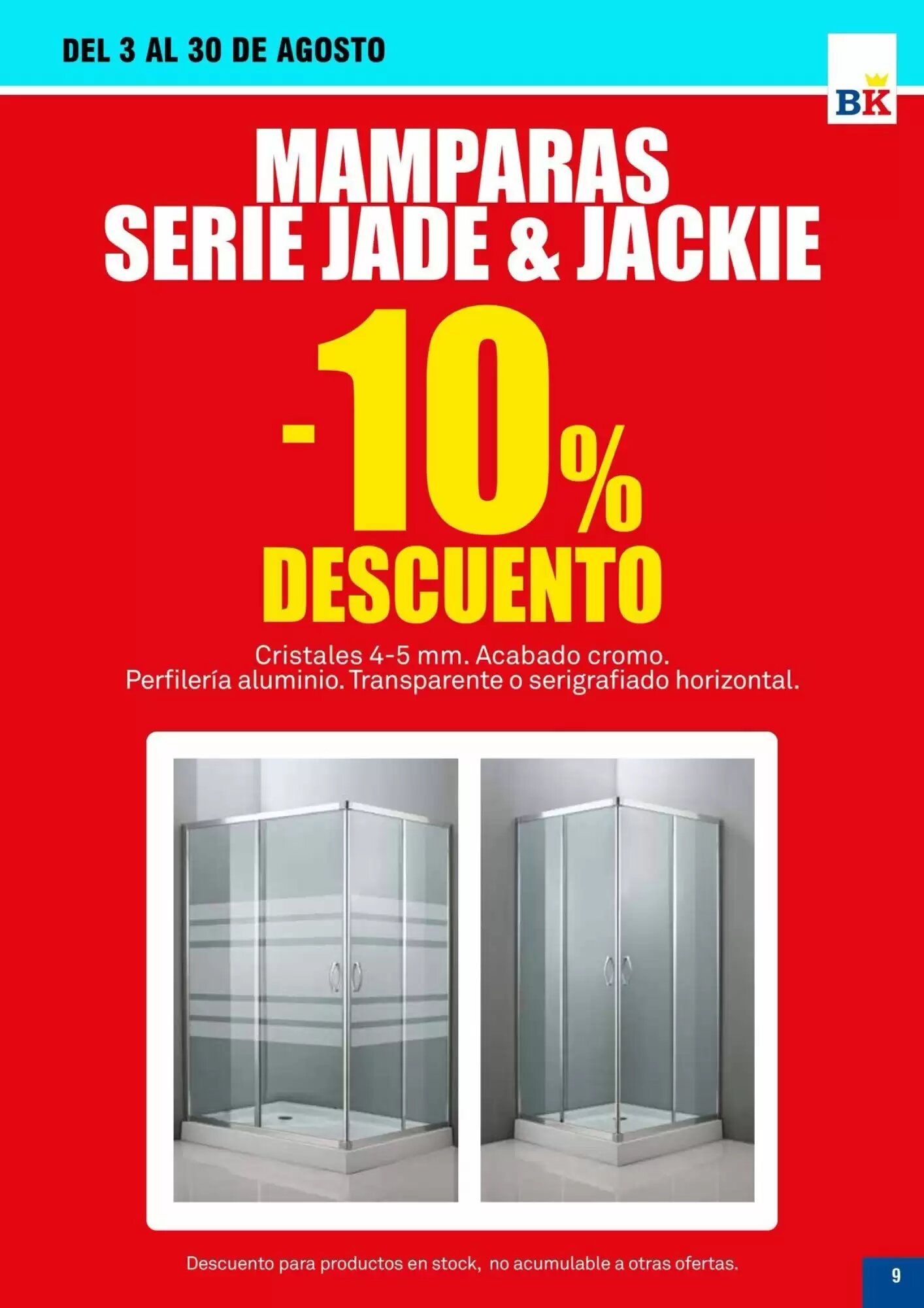 Folleto promocional de Bricoking válido desde el 04/08/2026 - Página 9.