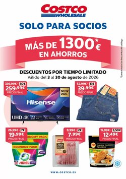 Folleto promocional de Costco válido desde el 04/08/2026