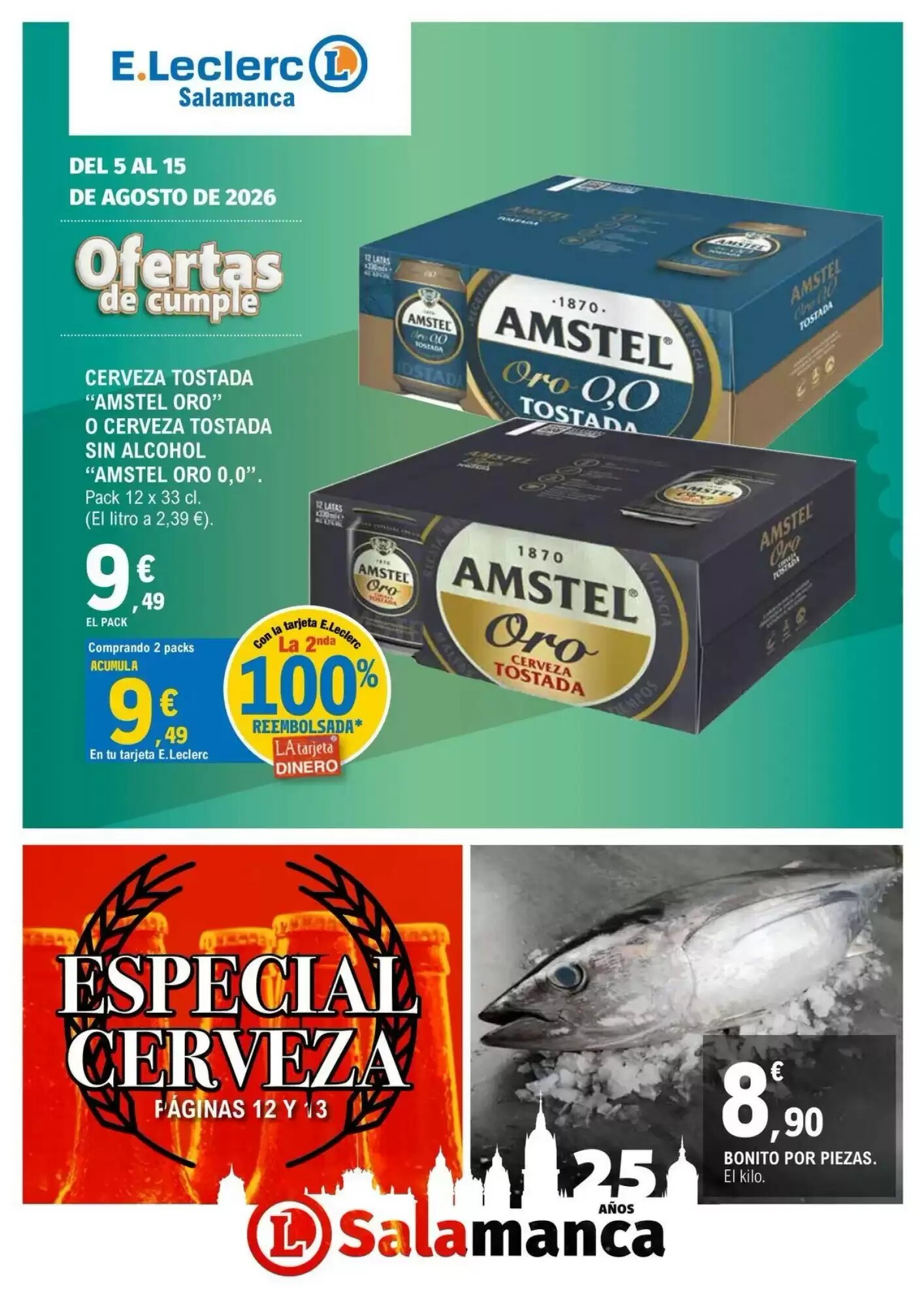Folleto promocional de E.Leclerc válido desde el 04/08/2026 - Página 1.
