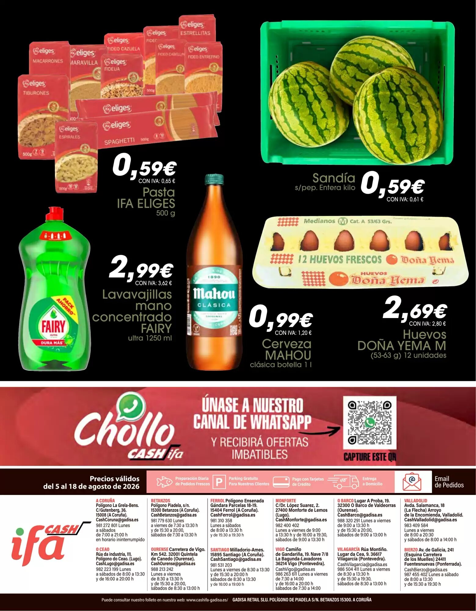 Folleto promocional de Cash Ifa válido desde el 05/08/2026 - Página 20.