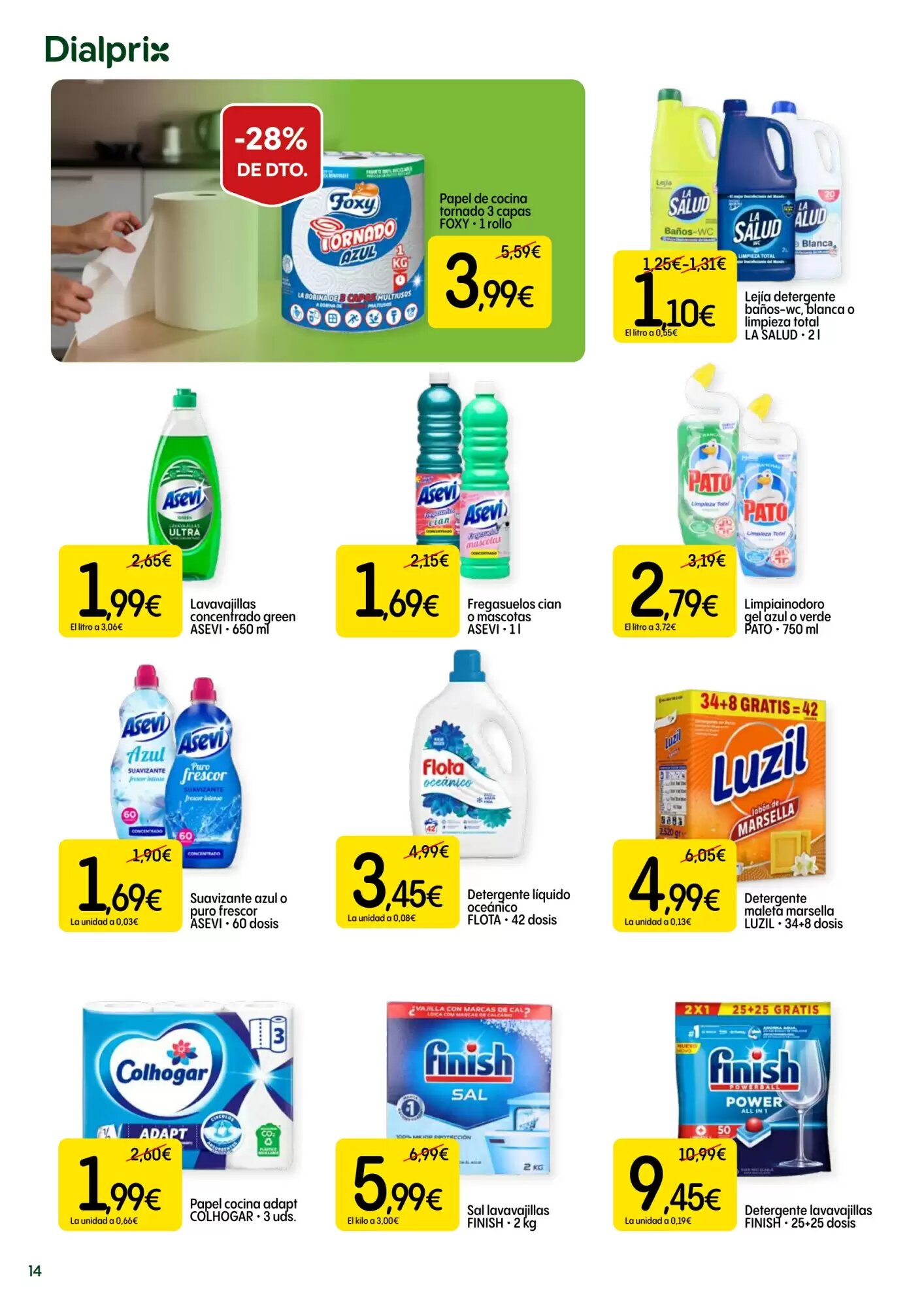 Folleto promocional de Dialprix válido desde el 06/08/2026 - Página 14.
