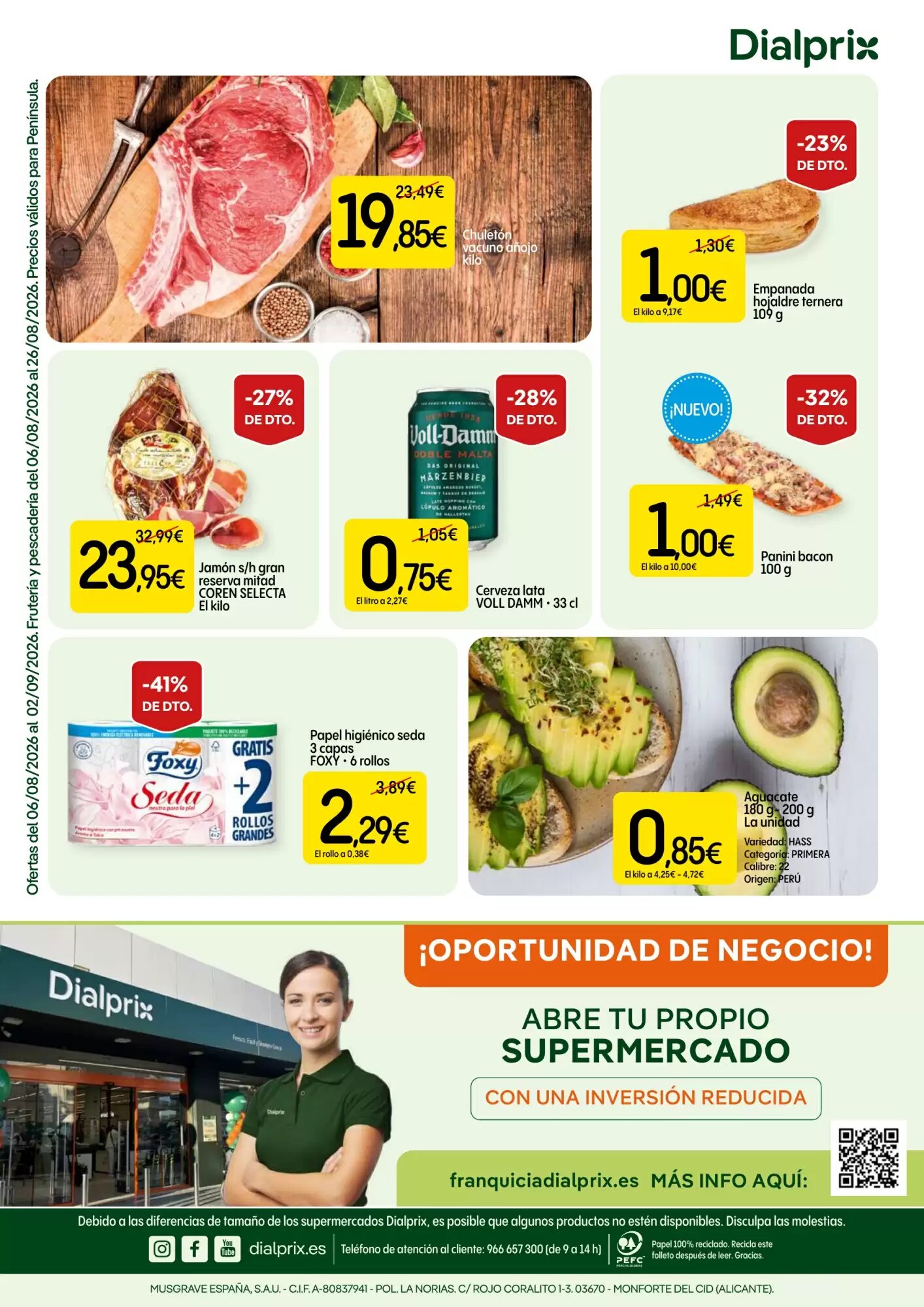 Folleto promocional de Dialprix válido desde el 06/08/2026 - Página 16.